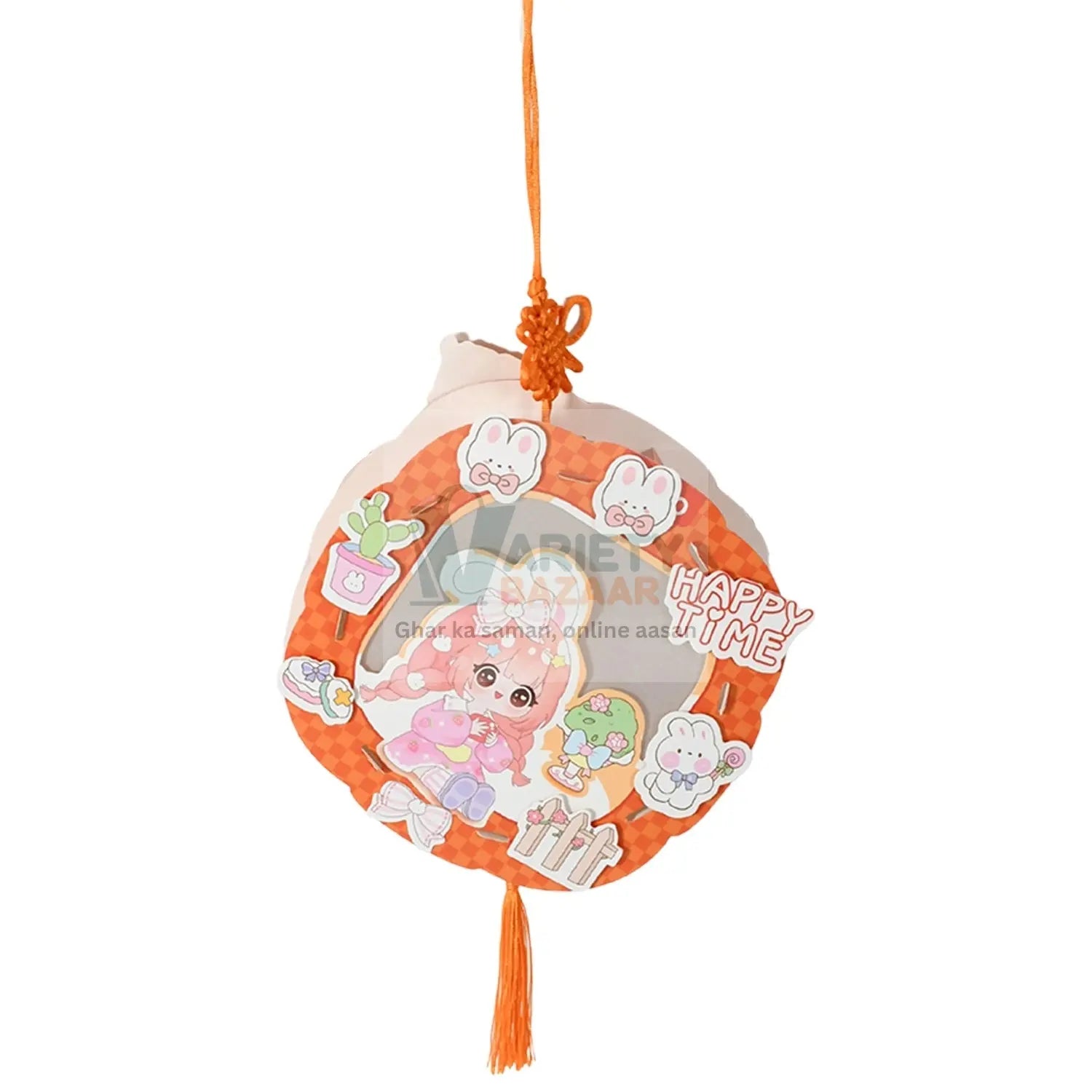 DIY Handmade Cartoon Paper Lanterns – Antique Hollow-Out LED Projection for Festival Decor Variety Bazaar