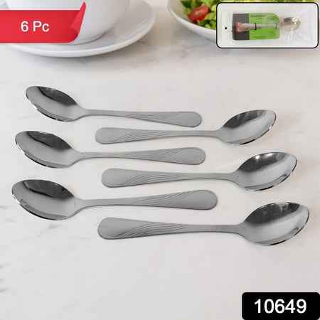 Supermom Diamond Stainless Steel Dining Spoon (6 Pc  Set)