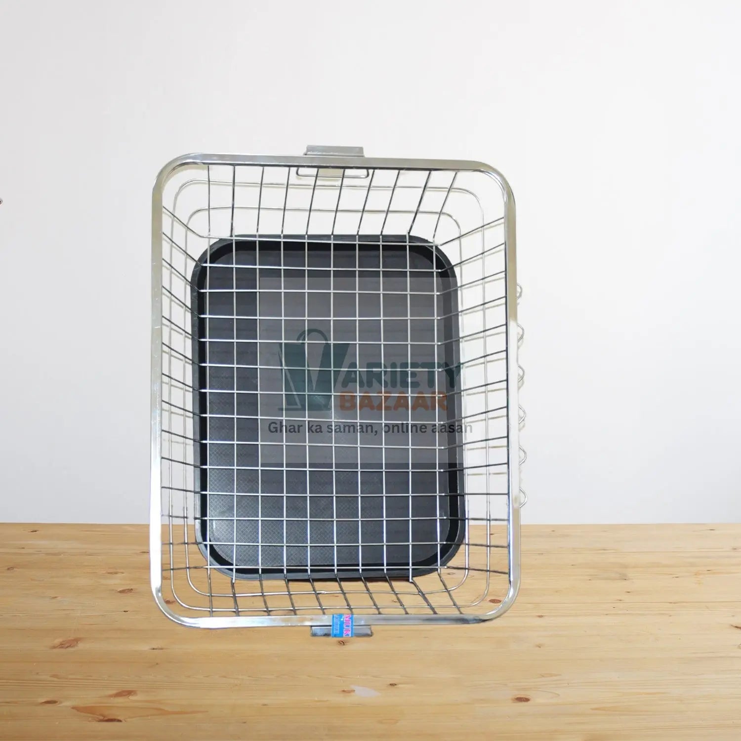 Stainless steel dish drainer rack with drip tray for kitchen