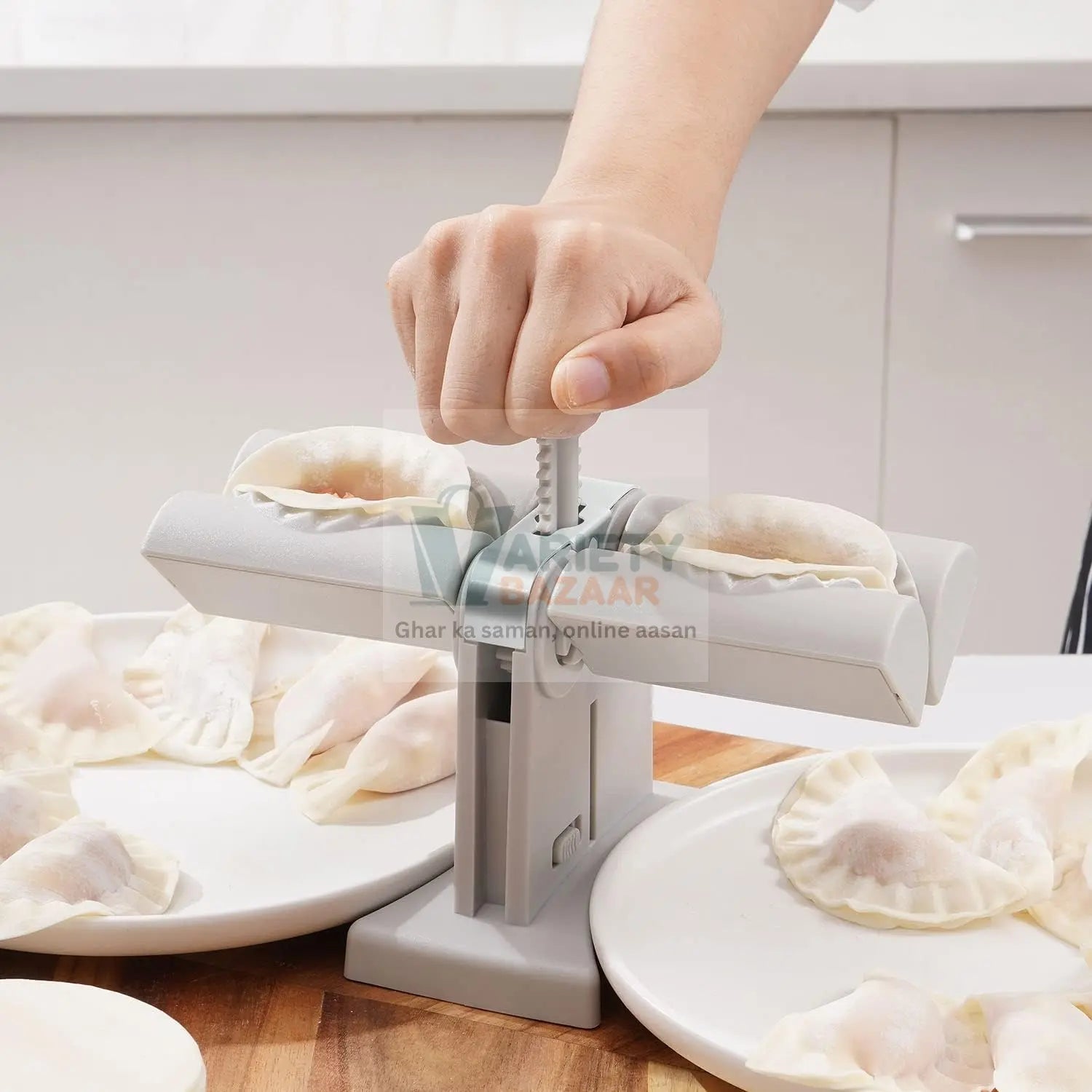 Double Head Dumpling Maker Mold – Easy Tool for Making Dumplings, Press Mold Kitchen Accessory Variety Bazaar