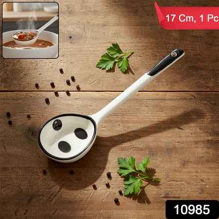 Premium 17 Cm Heat-resistant Ceramic Soup Ladle