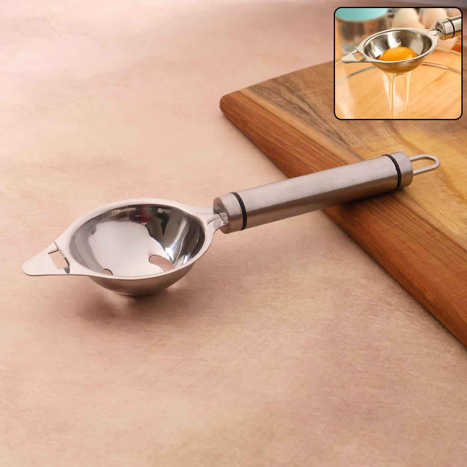 Premium Stainless Steel Egg Separator Tool (1 Pc)