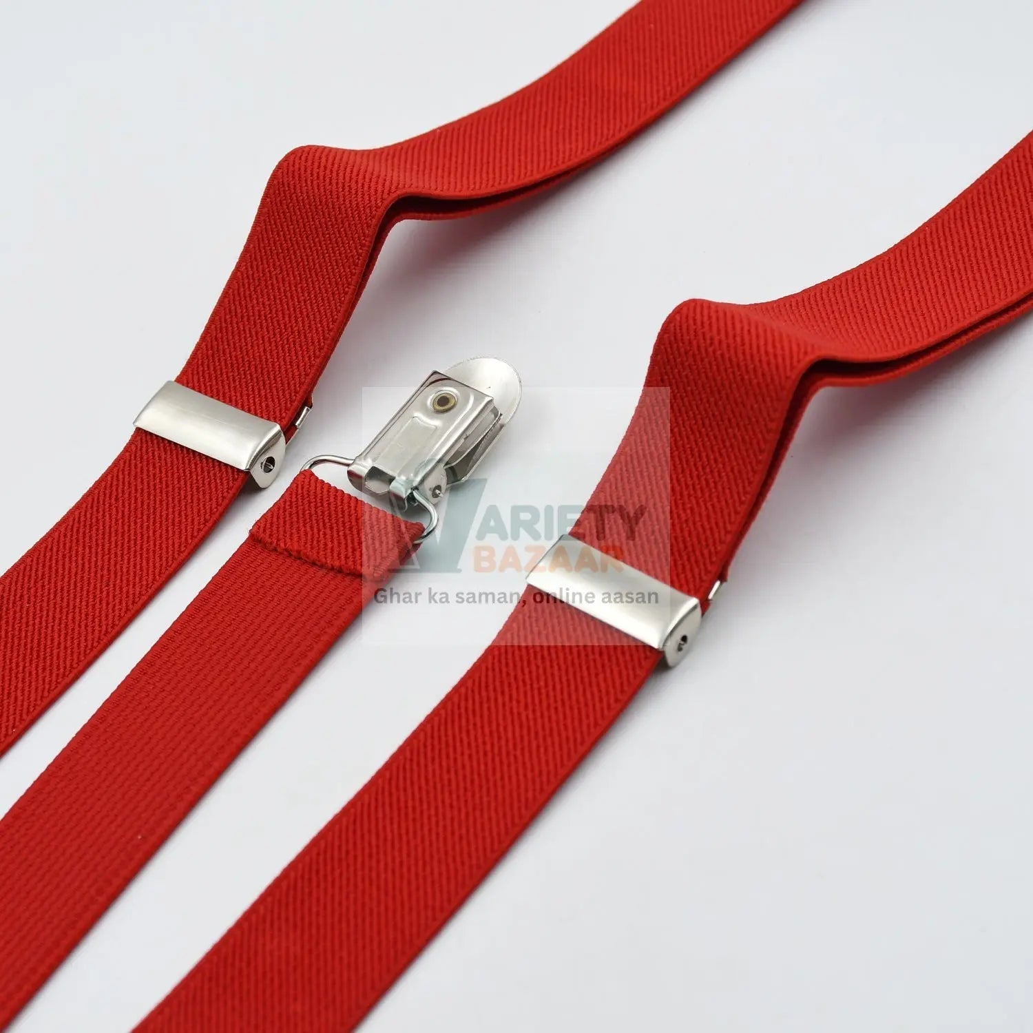 Men's fashion suspenders, elastic Y-back, button design, available in multiple sizes and colors.