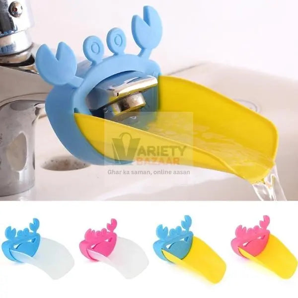 Faucet Extender | Easy Use for Hand Washing for Kids, Toddlers, Babies and Children |  Silicone Sink  Handle Extender | Fun Hand-Washing Solution | Cute Duck Mouth Design Wash Helper Bathroom Sink for Babies and Children (1 Pc) Travel Sahayak