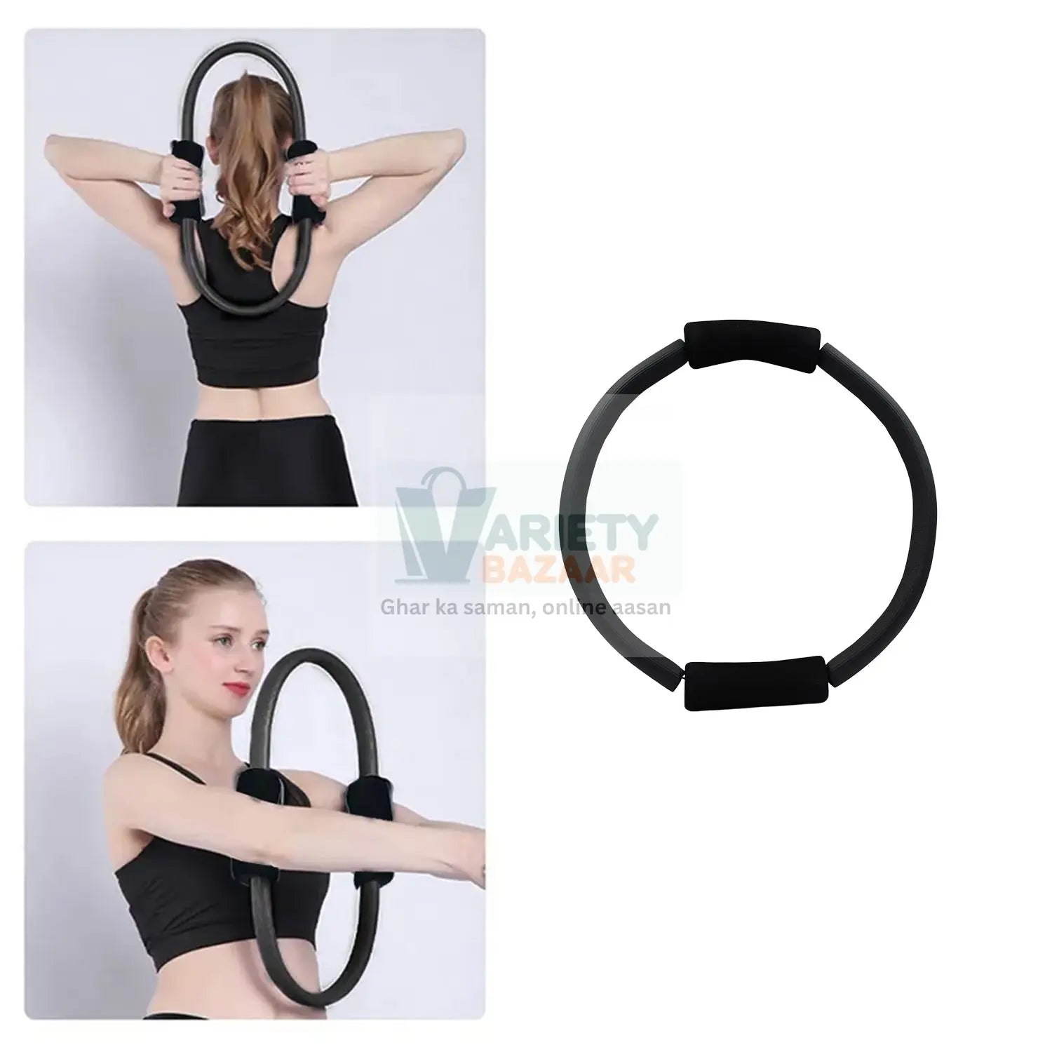 Fitness ring for workout, yoga, and pilates, home exercise equipment.