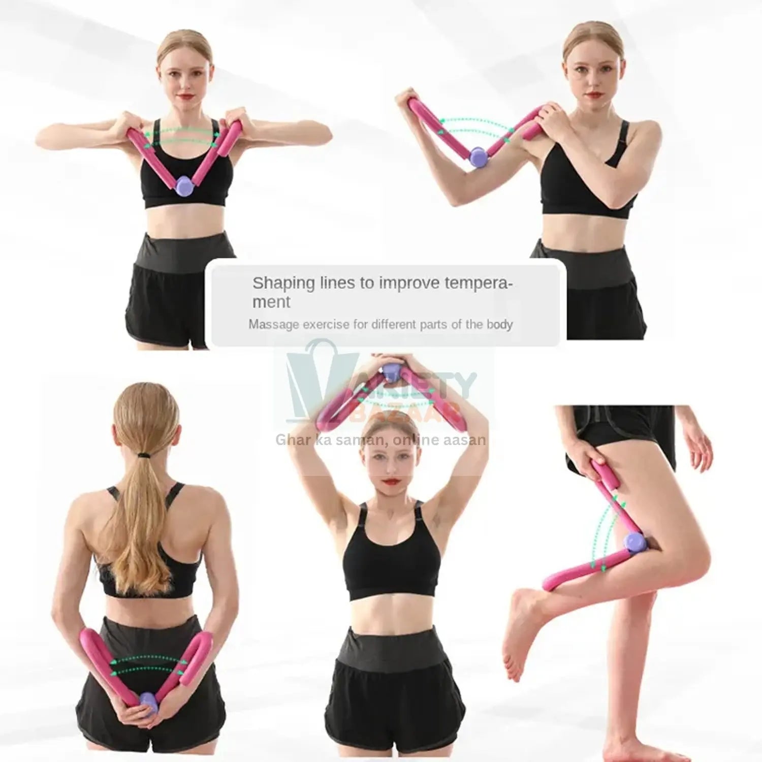 Fitness Thigh Toner - Muscle Toning Gym or Home Equipment - Leg Blaster Toner for Trimming Arms, Abs, Glutes and Legs Variety Bazaar