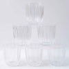 Premium Transparent Glass Tumbler Set (256ml  6 Pc)