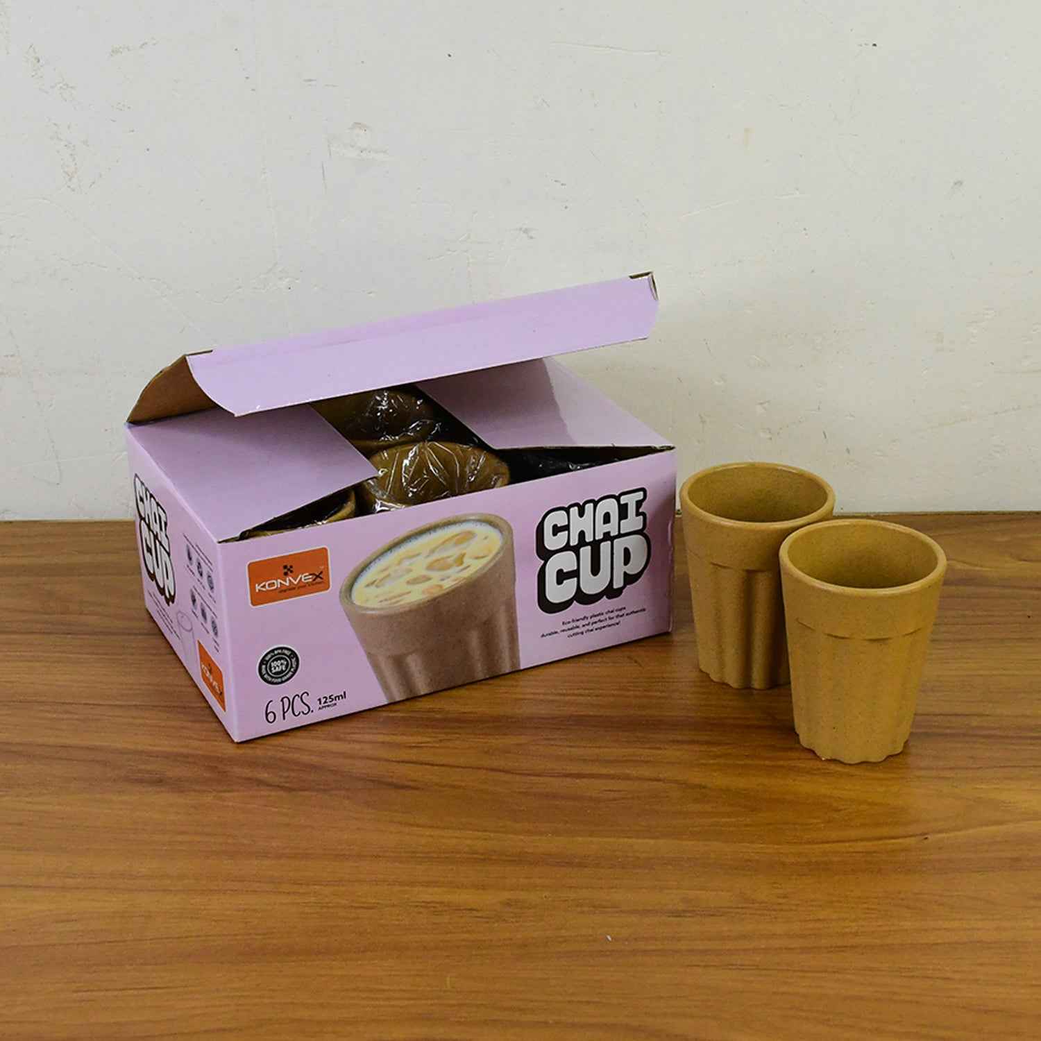 Konvex Traditional Chai Cups (125 Ml  6 Pc)