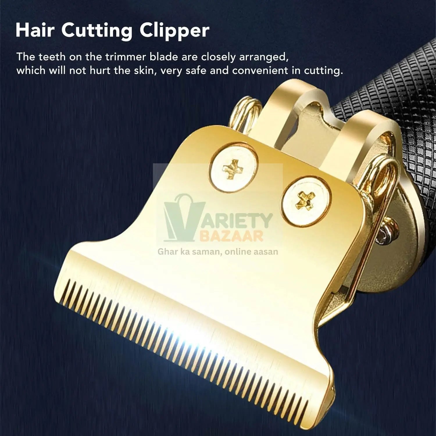 Hair Trimmer for Men Hair Style Trimmer, Professional Hair Clipper, Electric Shaving machine dry shaving for men - hair shaving and trimming beard With 4 adjustable blade clipper, Oil, Cleaning Brush Variety Bazaar