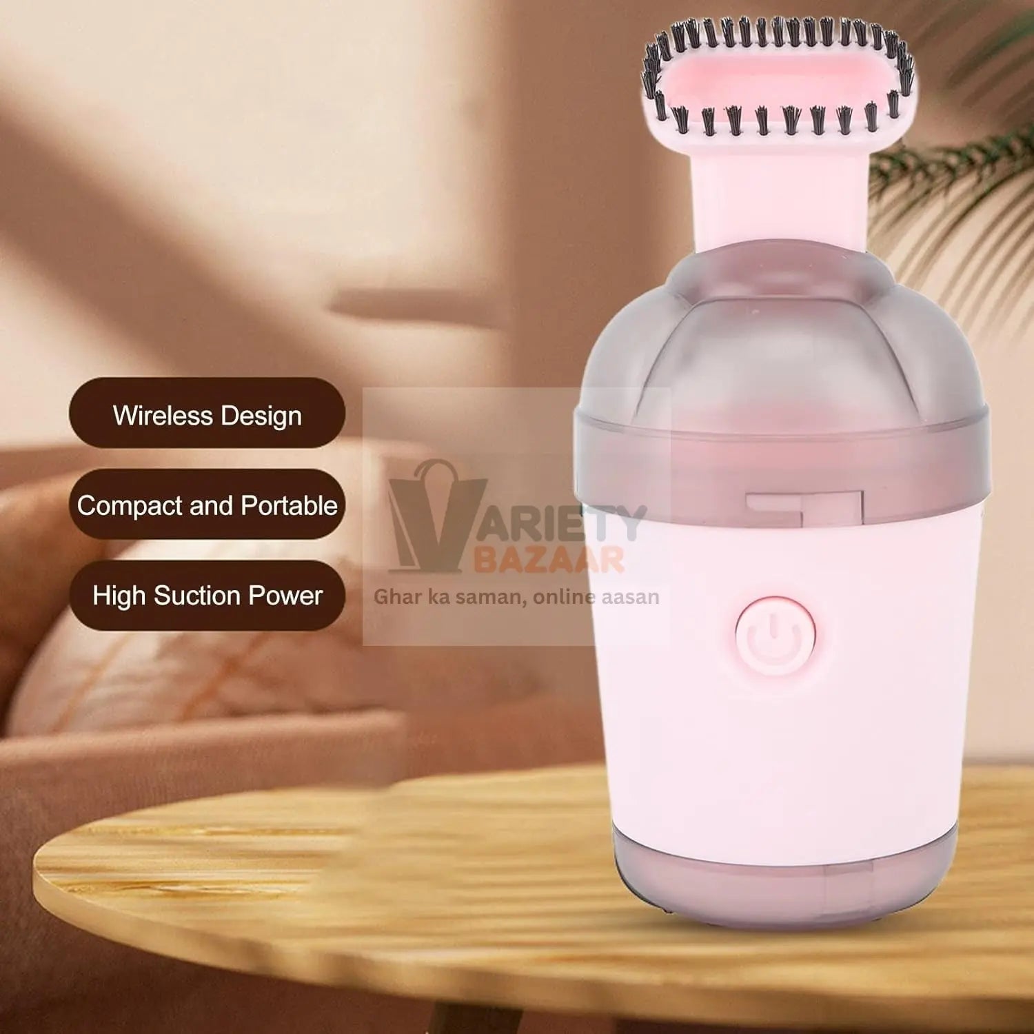 Handheld Vacuum Cleaner, Cordless Desktop Vacuum Cleaner One Button Switch for Office (1 pc) Variety Bazaar