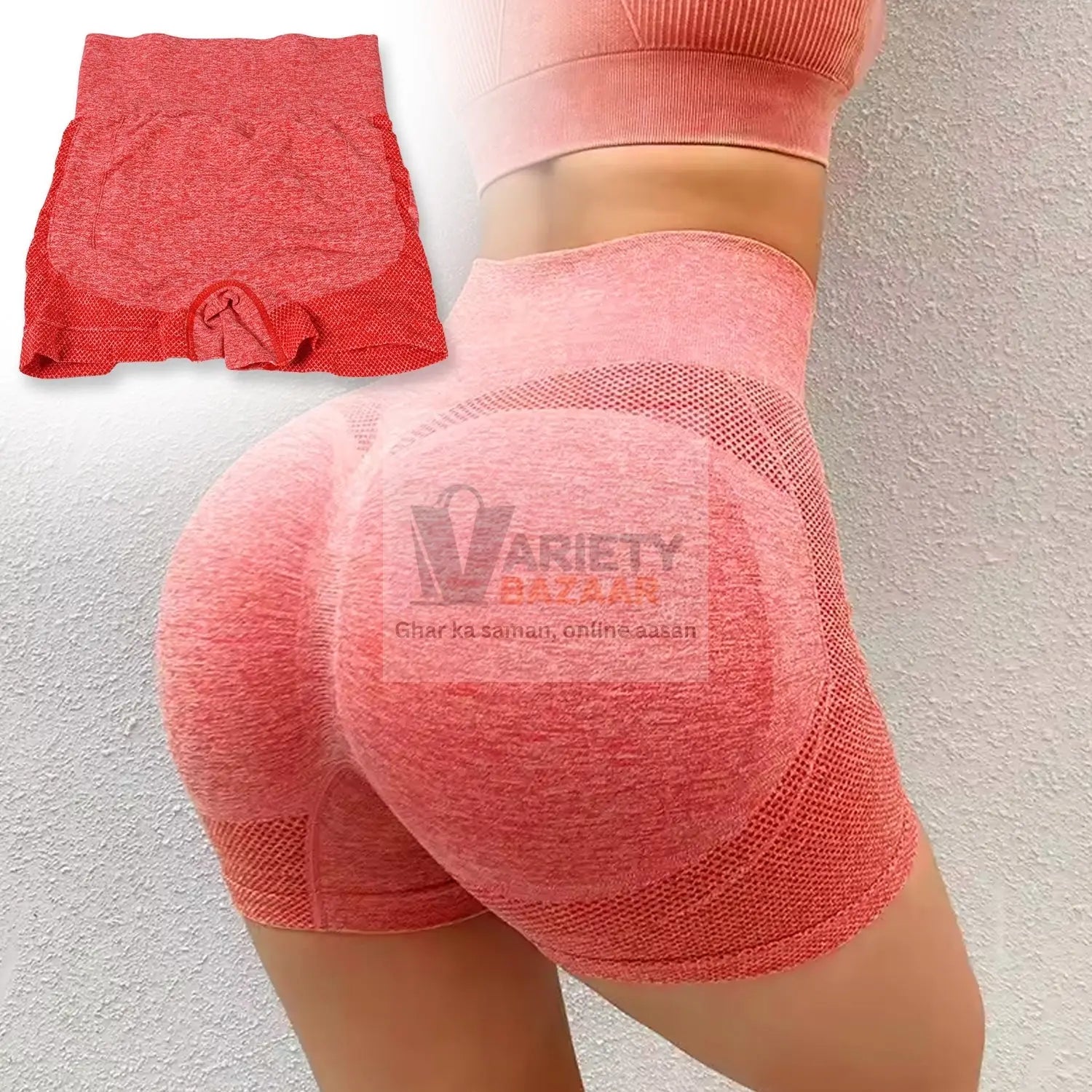 High Elastic Peach hip Lifting Yoga Shorts Women's Running Sports High Fitness Athletic Waist Yoga Workout Yoga Pants / Shorts Elastic Dress Soft Yoga Pants / Shorts Variety Bazaar