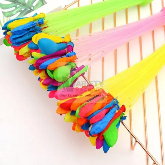 Holi Magic Water Balloons for Kids - 111 pcs (Multicolor) Variety Bazaar