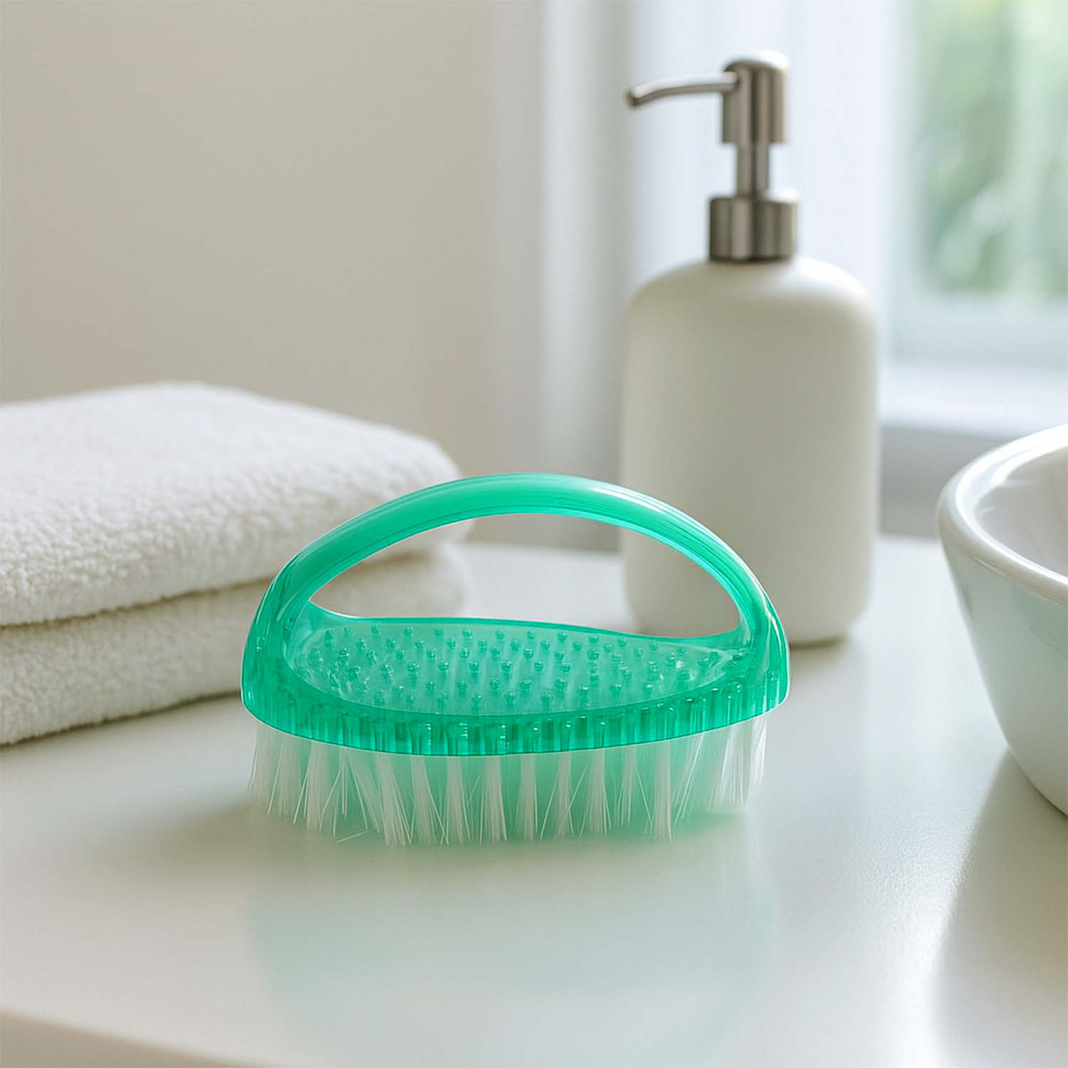 Heavy-duty Multi-purpose Cleaning Brush With Ergonomic Handle (1 Pc)