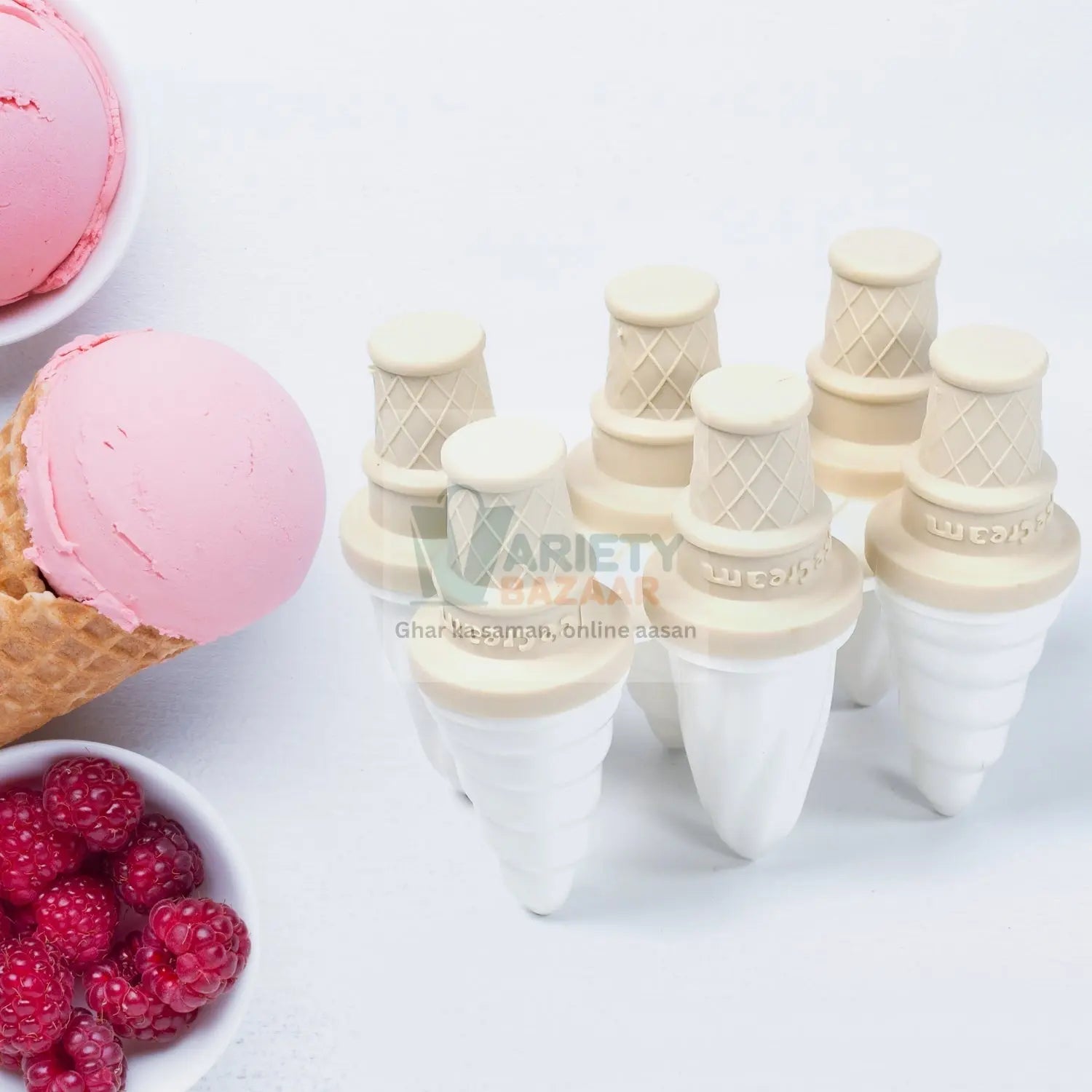 Ice Candy Maker Mold for Ice Cream at Home or Restaurants (6 Pc) Variety Bazaar