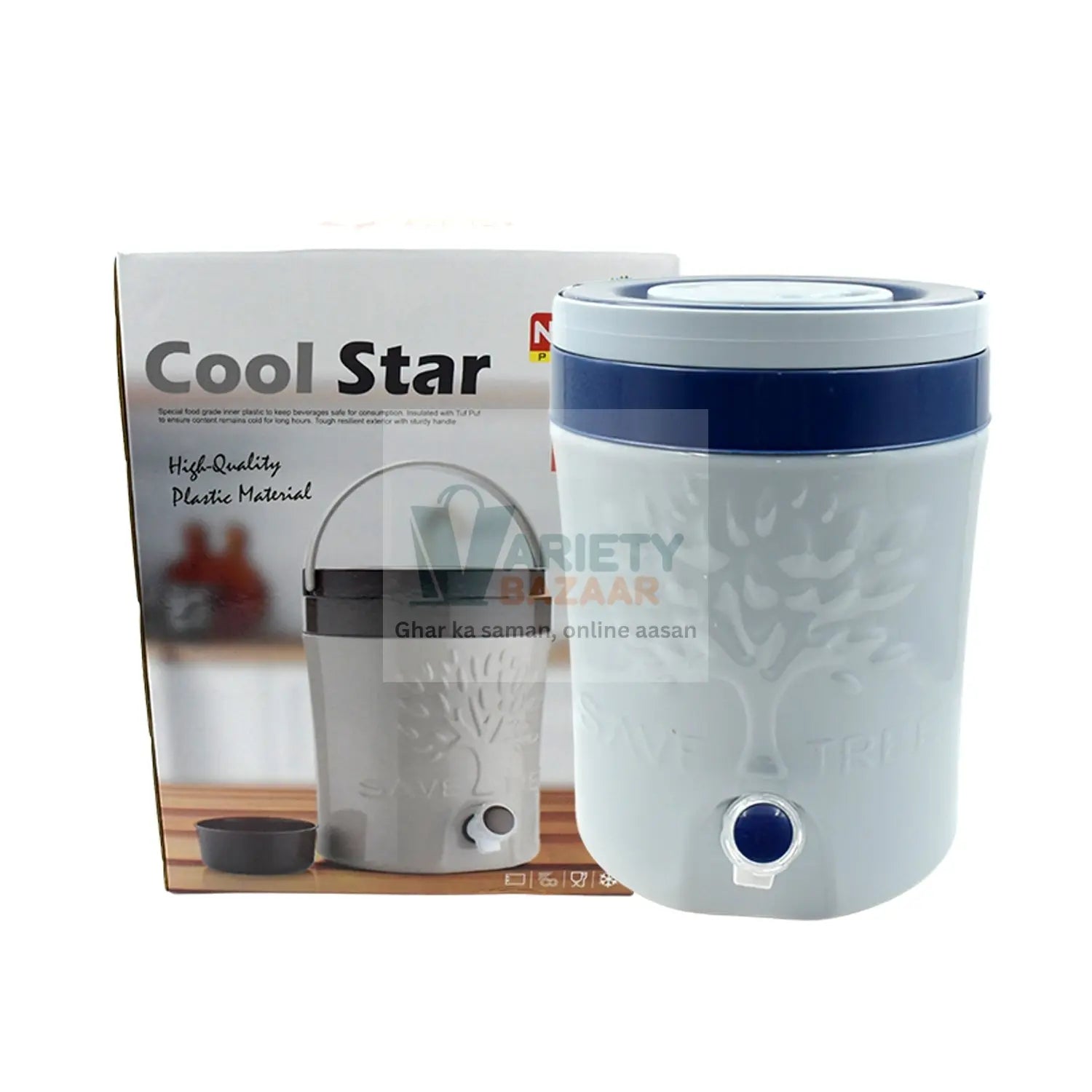 Insulated Plastic Water Rover Jug with a Sturdy Handle, Water Jug Camper with Tap Plastic Insulated Water Water Storage Cool Water Storage for Home & Travelling (2500ML, 7500ML, 12000ML) Travel Sahayak