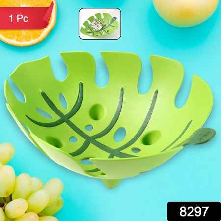 Leaf-shaped Plastic Fruit Basket (1 Pc)