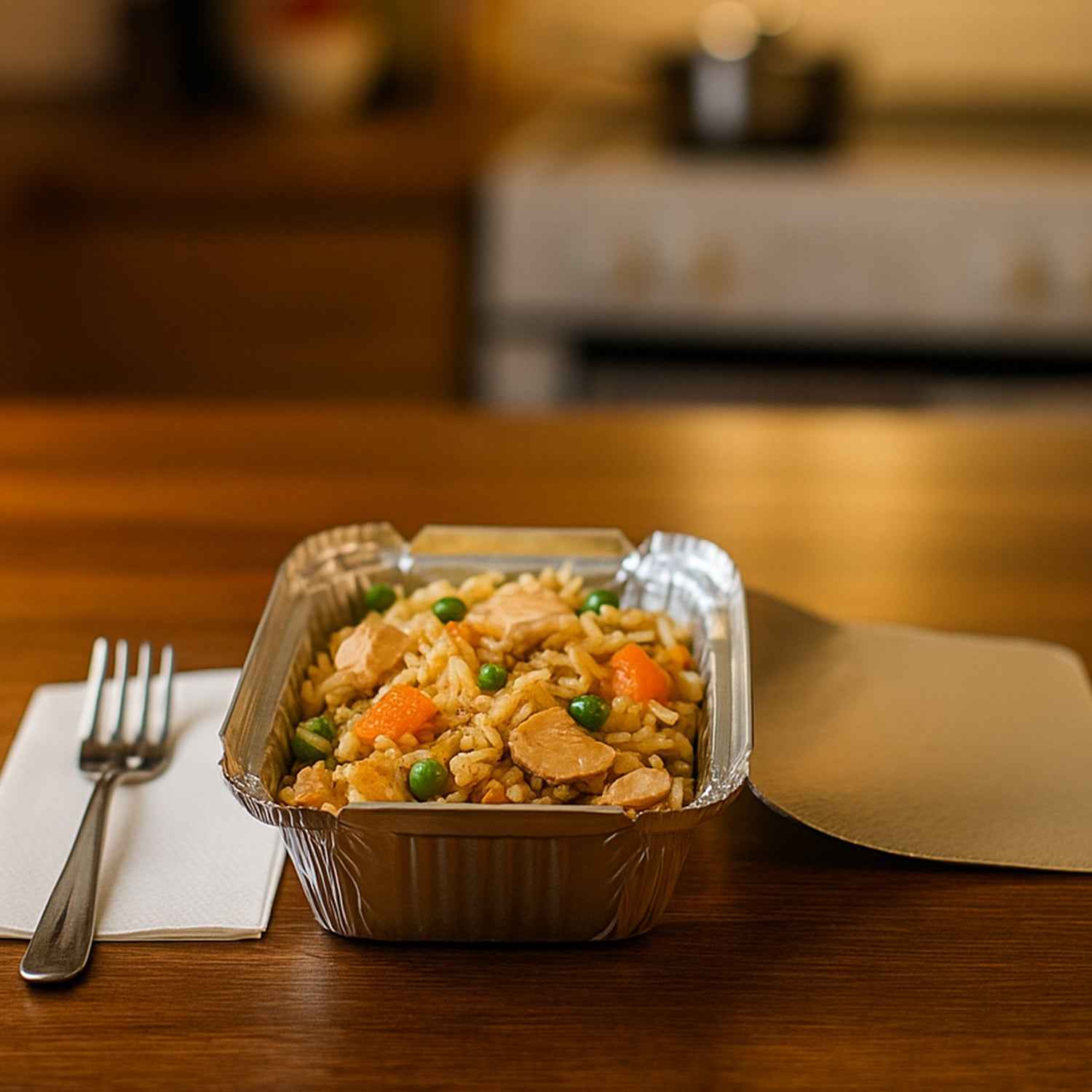 Disposable Aluminium Food Containers With Lids  250 Ml Capacity (Pack Of 25)