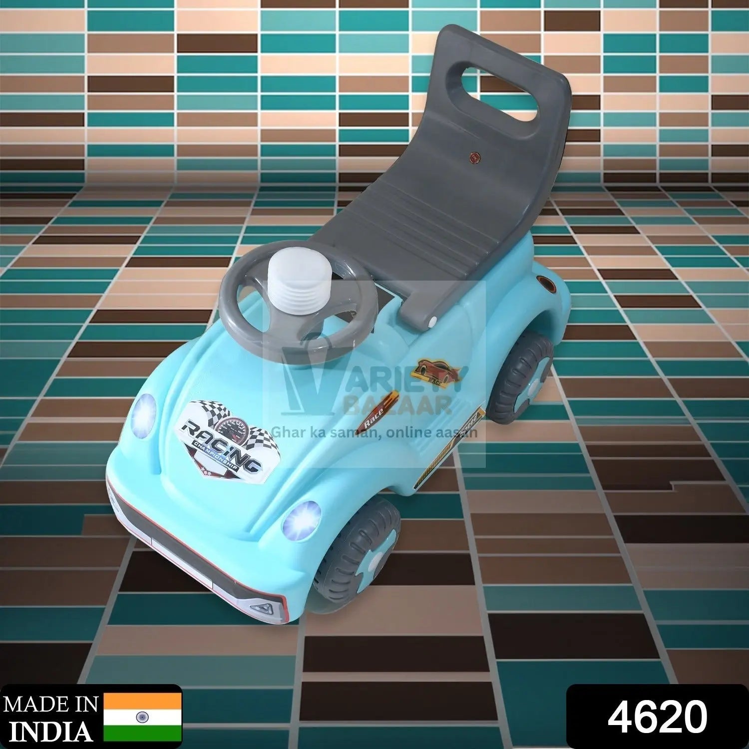 Baby push car with musical horn for kids