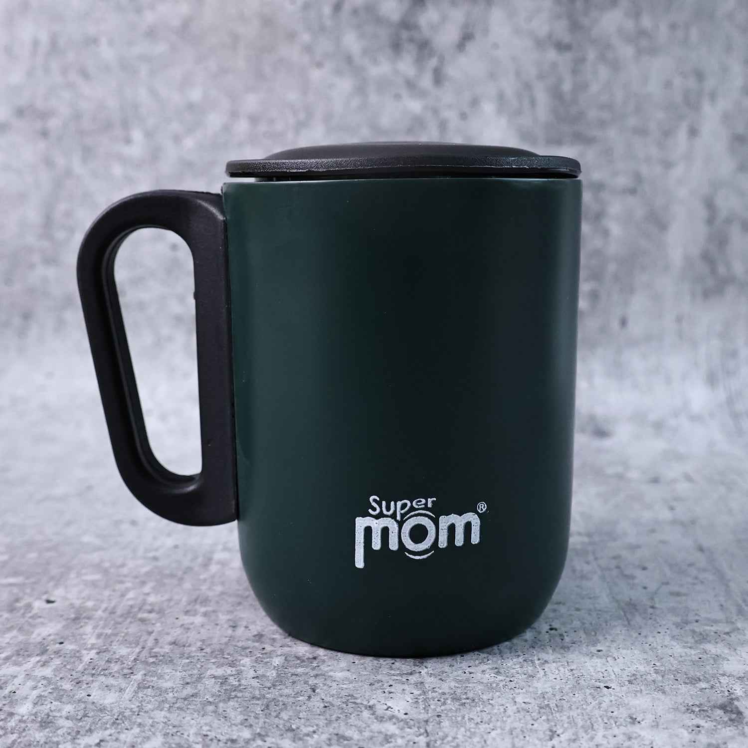 Supermom Metallic Stainless Steel Insulated Mug With Lid Approx 300ml (1 Pc)