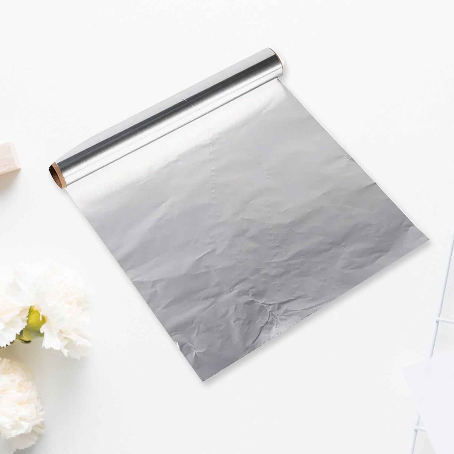 5988 Premium Quality Aluminum Foil Roll Heavy Duty Non Stick Thick Aluminum Foil Sheet Baking Grilling Tool Width 295mm (1pc)