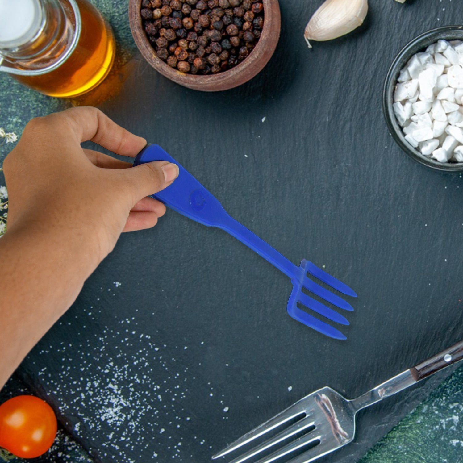 Multipurpose Silicone Spoon, Silicone Basting Spoon Non-Stick Kitchen Utensils Household Gadgets Heat-Resistant Non Stick Spoons Kitchen Cookware Items For Cooking and Baking (6 Pcs Set) travel sahayak