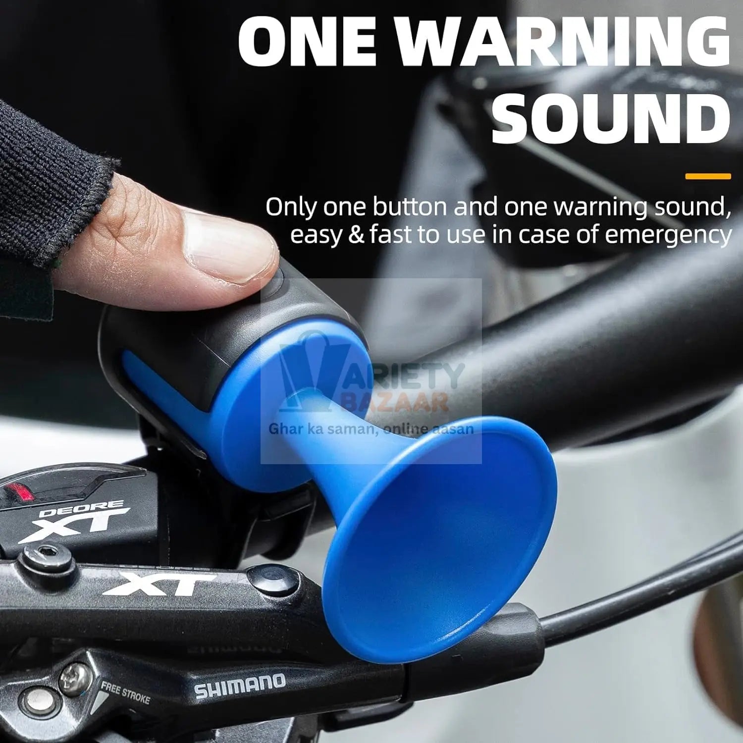Loud 120dB Bicycle Air Horn – Waterproof Electric Bell with Long Battery Life Variety Bazaar