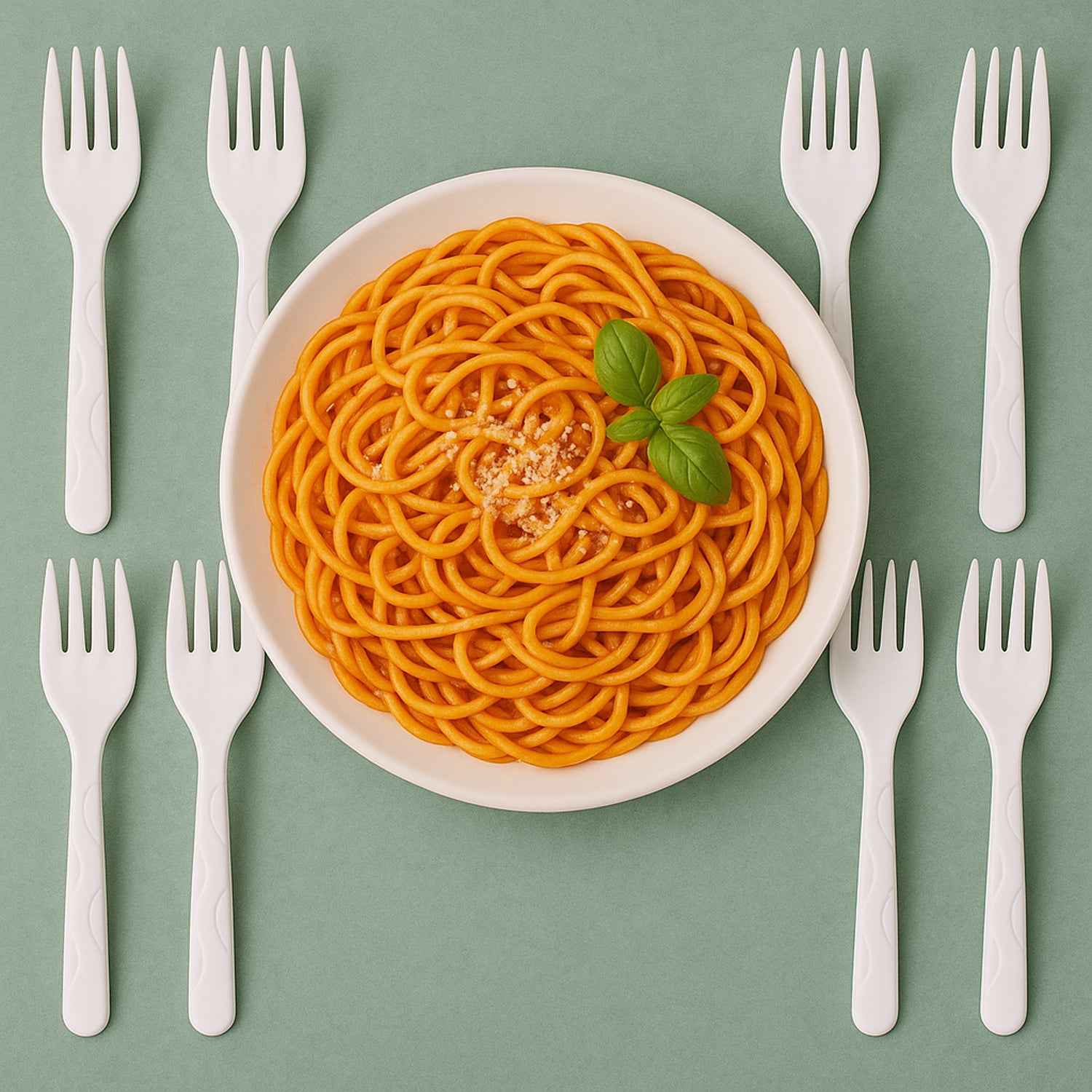 Compostable Bagasse Fork  10 Pcs Pack