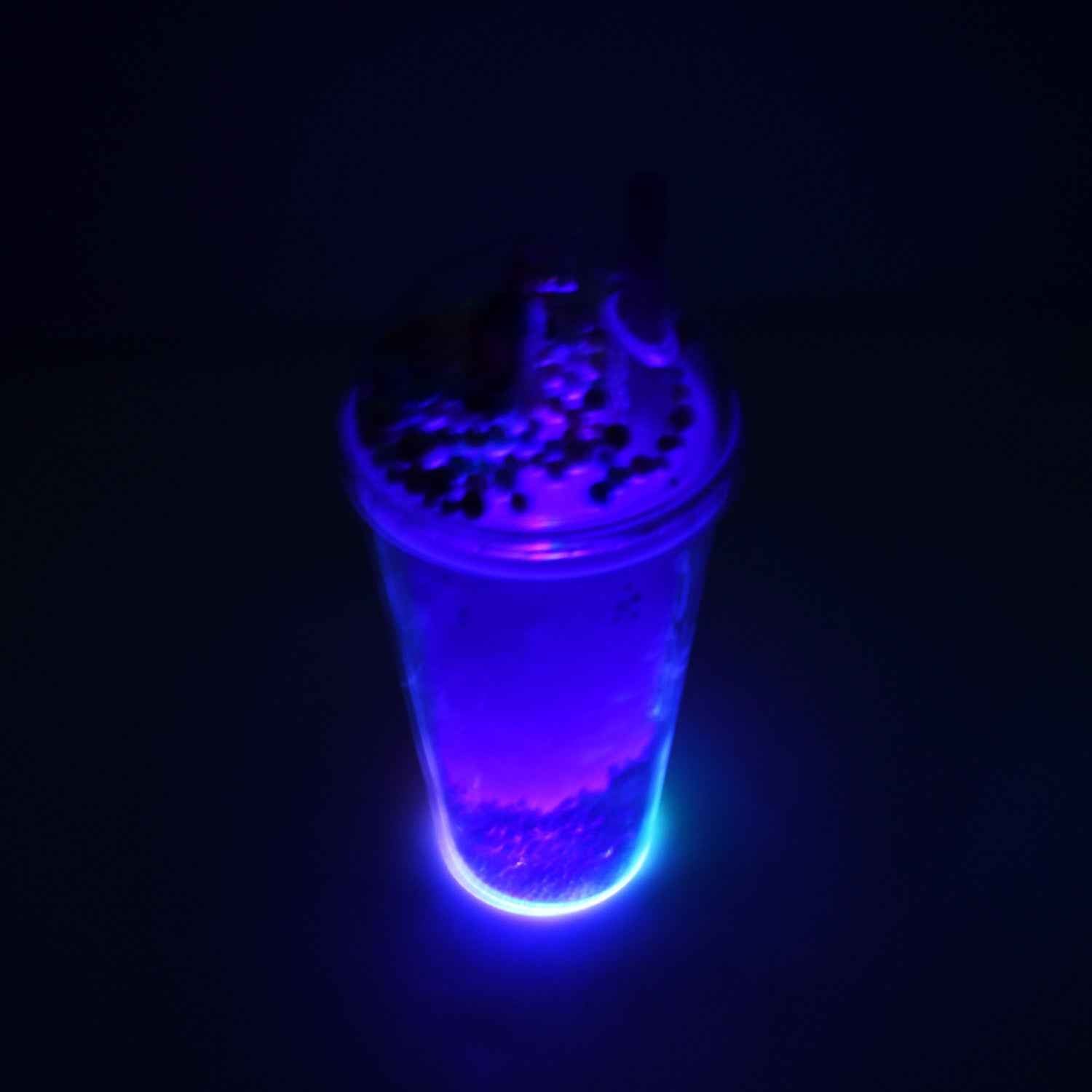 6883a Design Printed Sipper Bottle With Toy Led Glow Light Double Wall Sipper Glass Water Bottle  Sipper Bottle With Straw For Girls And Kids For Boys And Girls Schooltuitiongym (Pack Of 1)