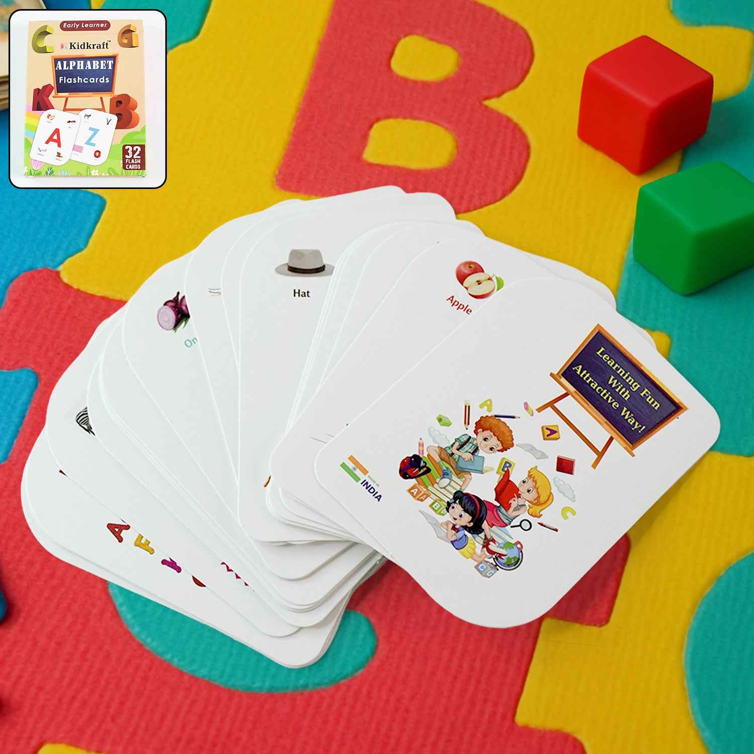 Kidkraft Early Learner 32-piece Alphabet Flash Cards Set