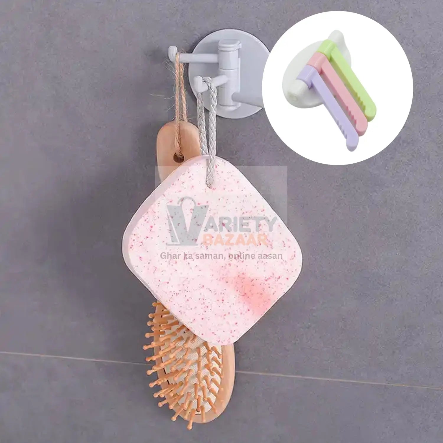 MULTIPURPOSE STRONG HOOK SELF-ADHESIVE HOOKS FOR WALL HEAVY PLASTIC HOOK, STICKY HOOK HOUSEHOLD FOR HOME , DECORATIVE HOOKS, BATHROOM & ALL TYPE WALL USE HOOK , SUITABLE FOR BATHROOM, KITCHEN, OFFICE Travel Sahayak