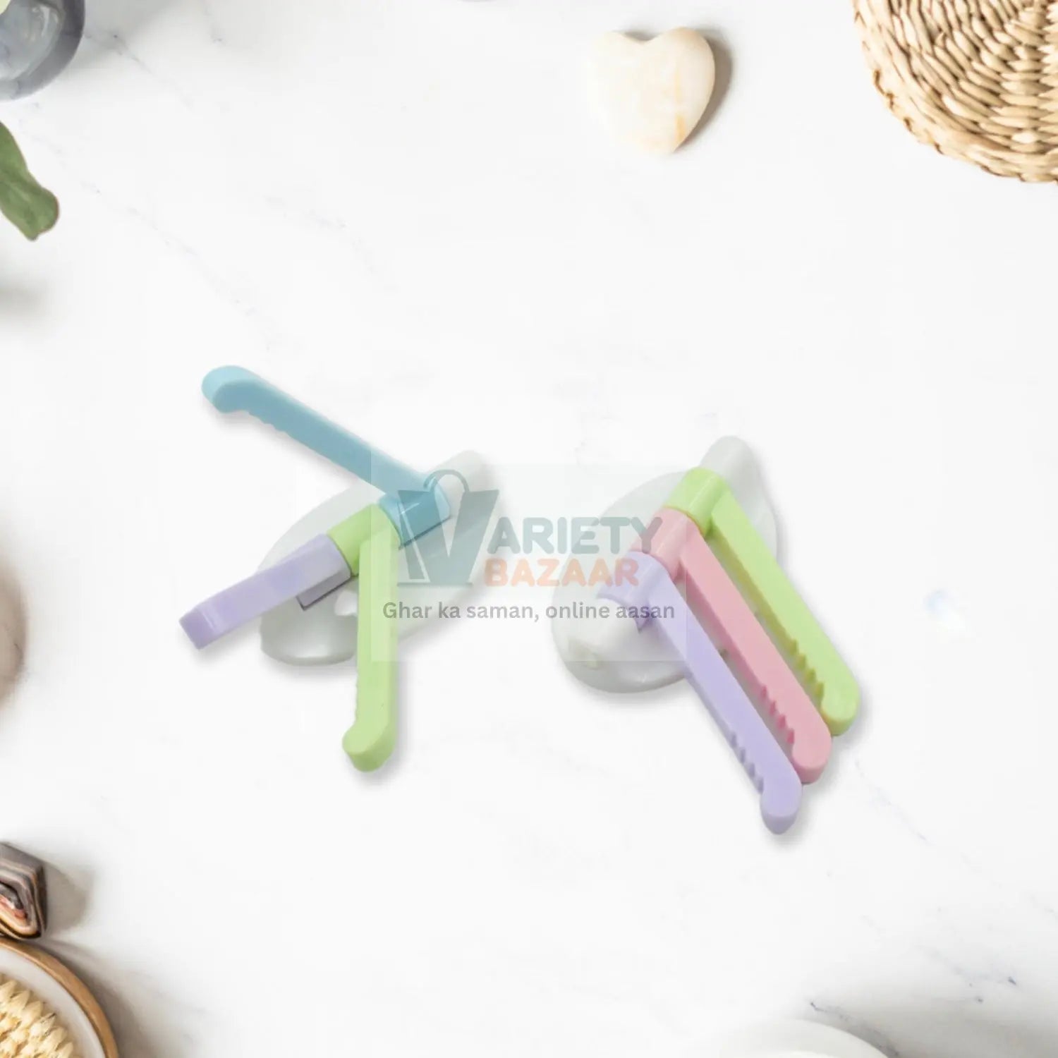 MULTIPURPOSE STRONG HOOK SELF-ADHESIVE HOOKS FOR WALL HEAVY PLASTIC HOOK, STICKY HOOK HOUSEHOLD FOR HOME , DECORATIVE HOOKS, BATHROOM & ALL TYPE WALL USE HOOK , SUITABLE FOR BATHROOM, KITCHEN, OFFICE Travel Sahayak