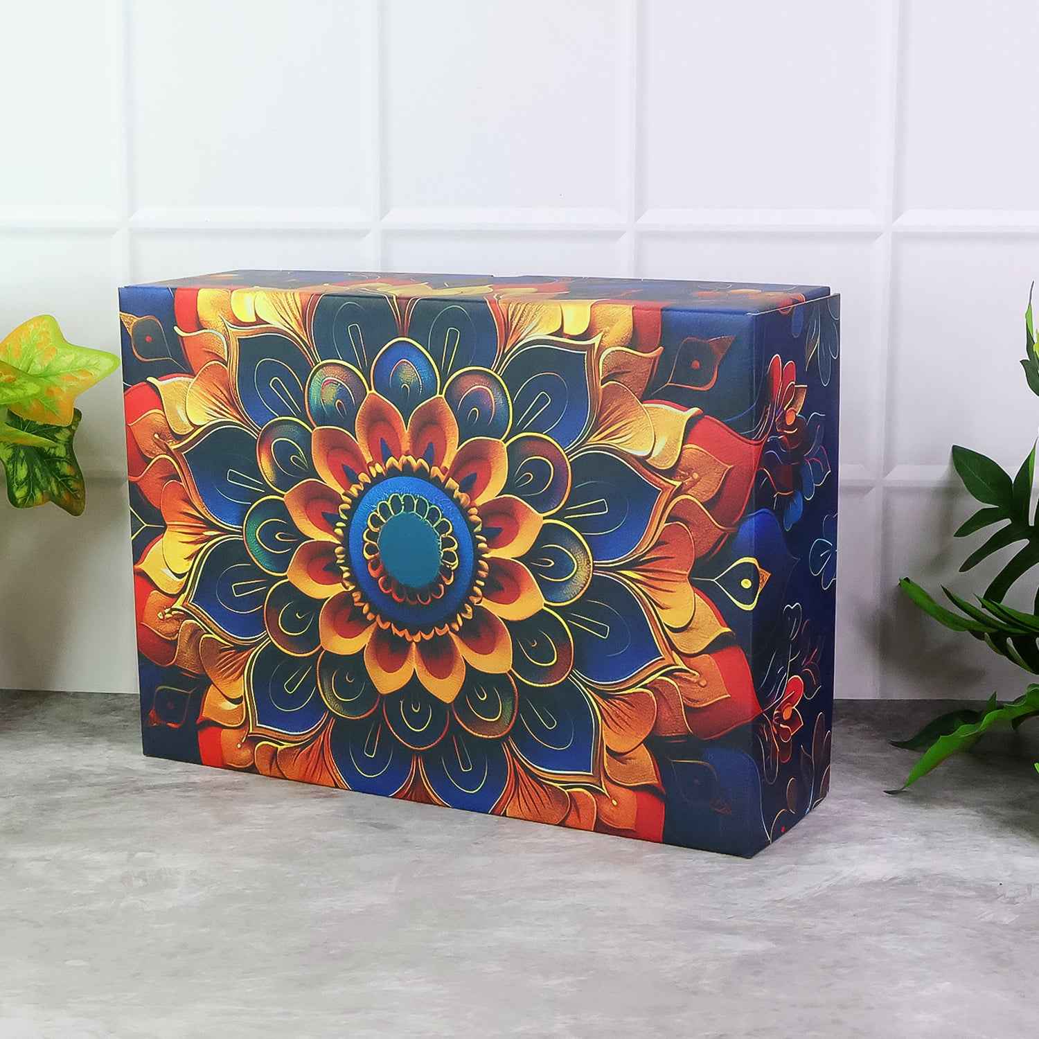 Effete Kulfi Almonds Gift Hamper Golden With Bottle (2 Pc Set)