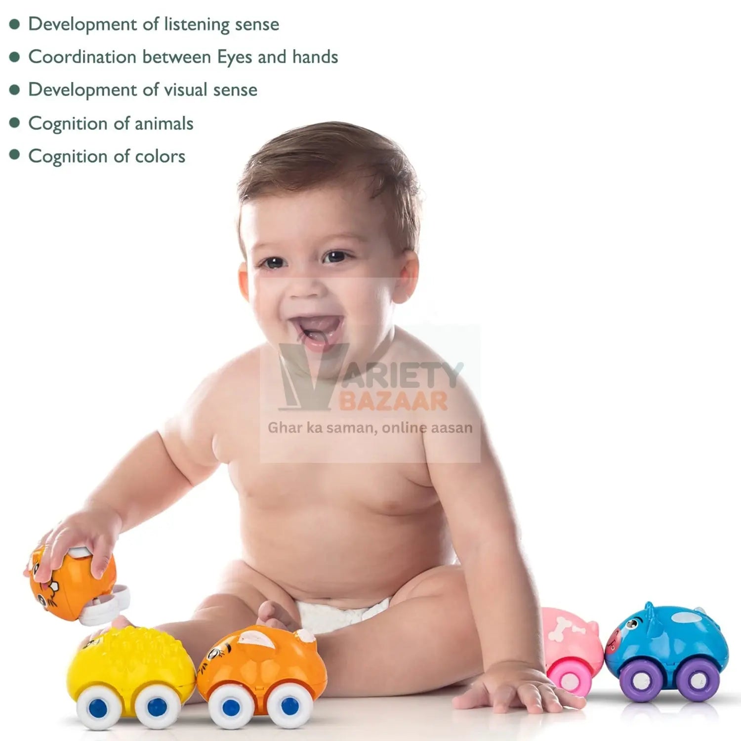 Magnetic Connection Toy, Cute Cartoon Animal, Colorful Magnetic Mini Cartoon Animal Car Intelligence Kids Toy Home Decor, Train Set (4 Pc Set) travel sahayak
