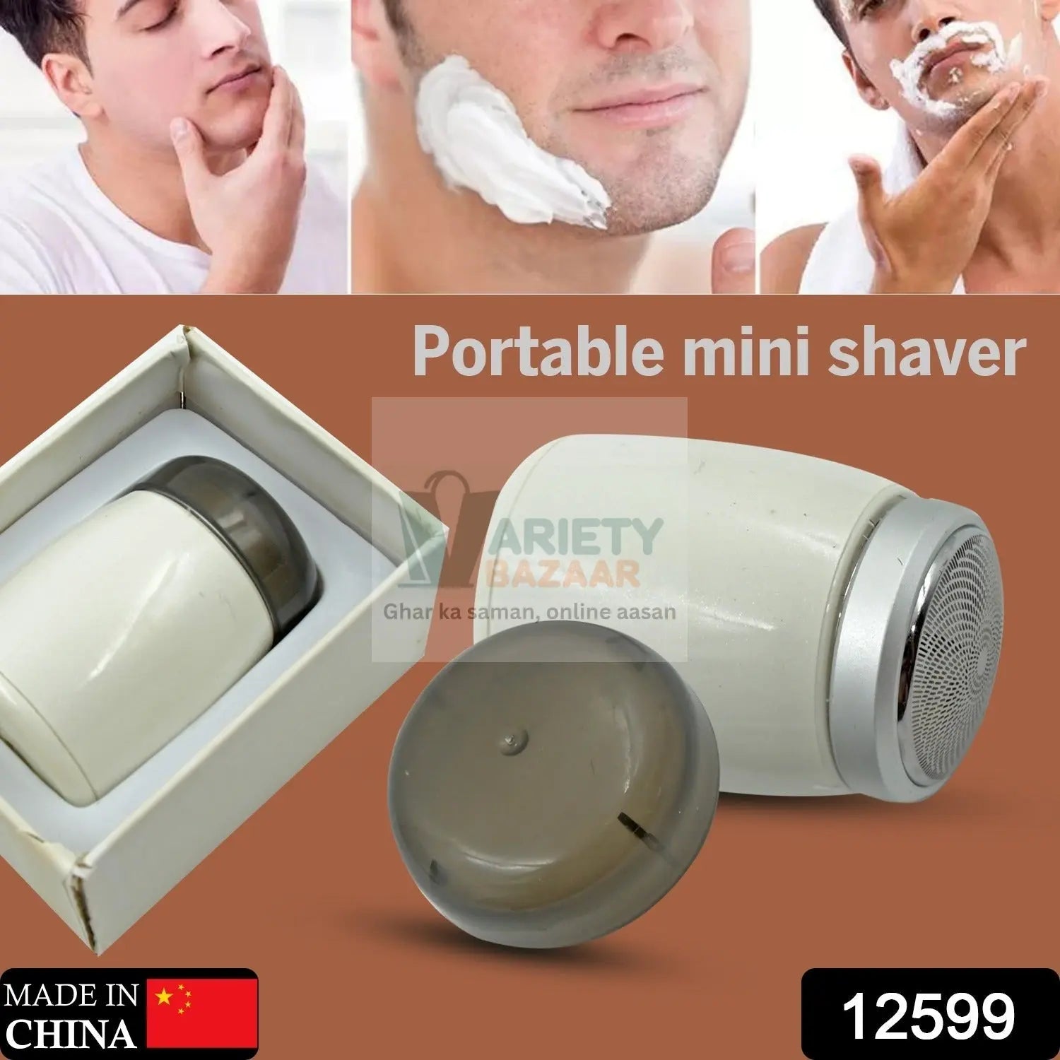 Mini Electric Shavers for Men, Pocket Shaver, Portable Shaver Head, Mini Shaver Professional Shaver Hair Cleaning Shave Head Shaving Machine Long Battery Life for Indoor and Outdoor Use Gift for Boyfriend Father travel sahayak