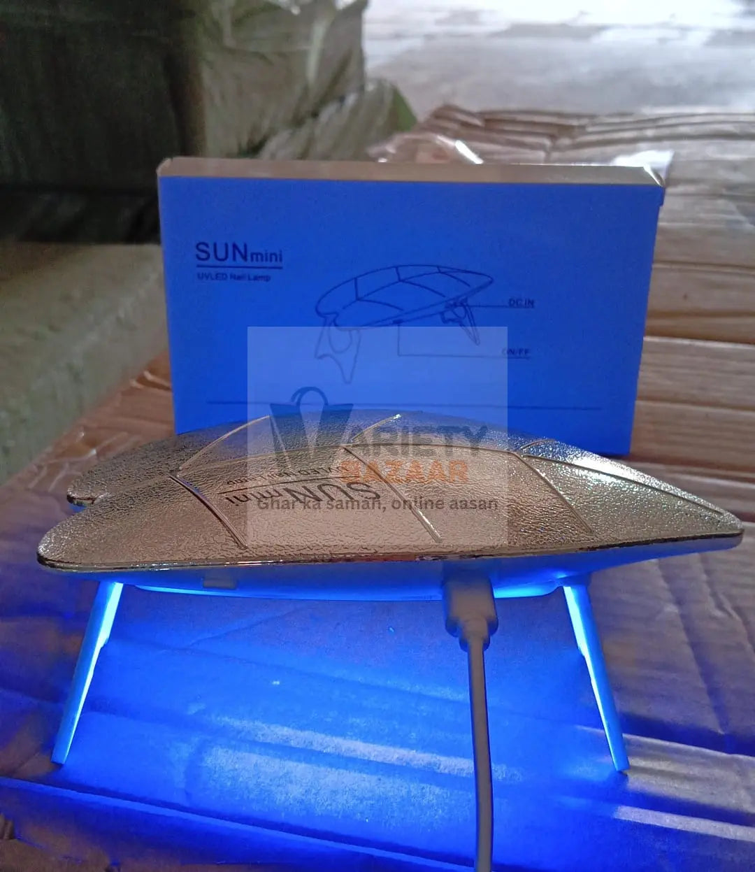 Mini Nail Lamp 6W UV LED Dryer – Compact USB Nail Dryer for Gel Polish, Nail Art, Home & Salon Use (1 Pc) Variety Bazaar