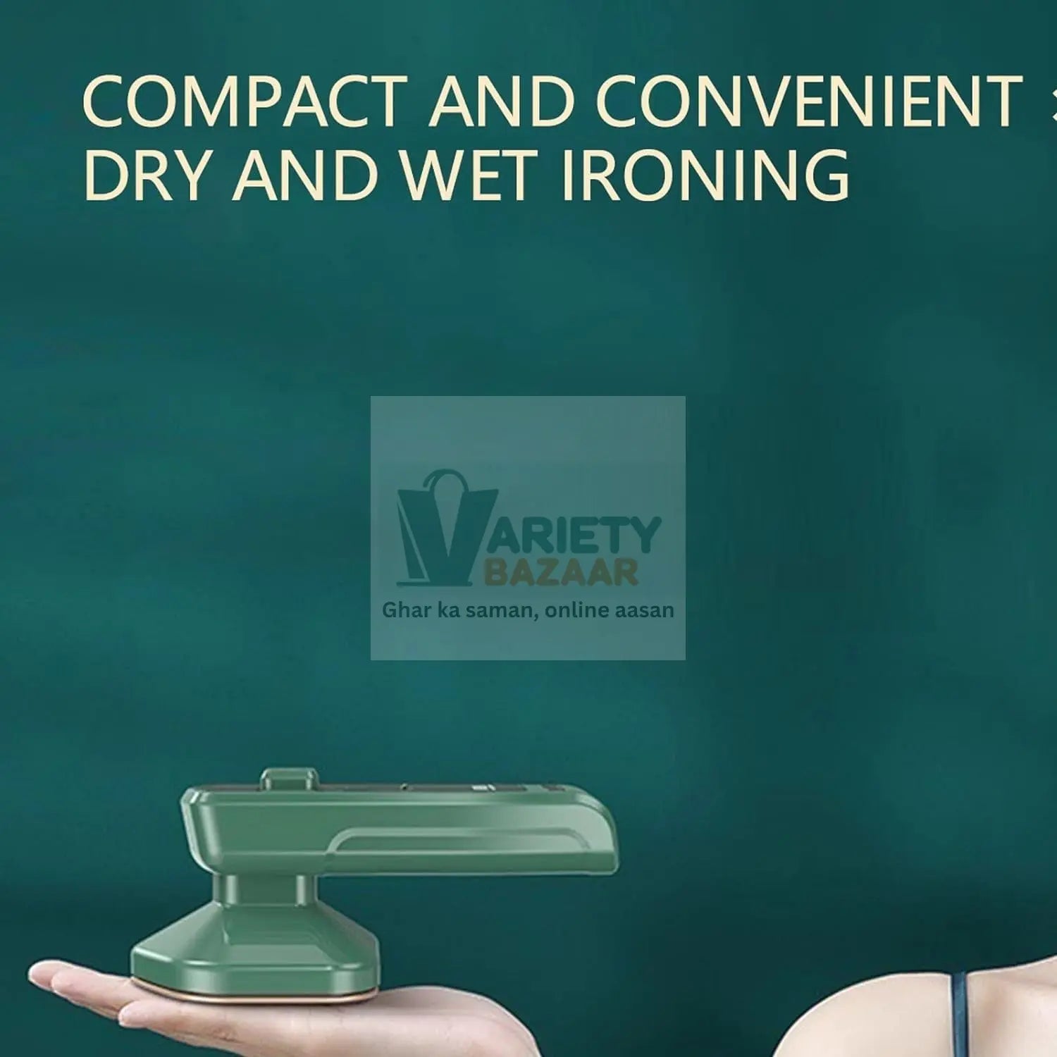 Mini Steamer & Iron: 2-in-1 Portable Travel Friendly Variety Bazaar