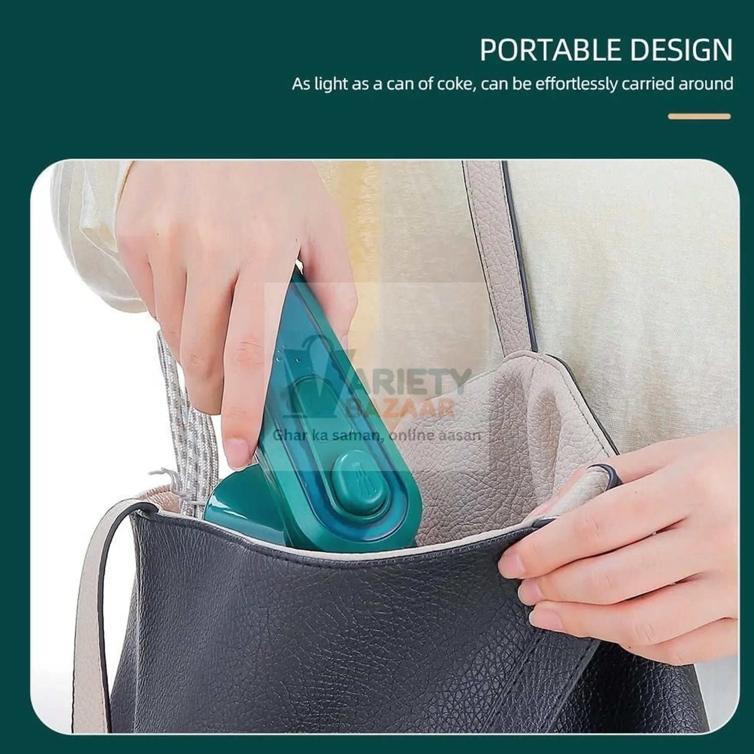 Mini Steamer & Iron: 2-in-1 Portable Travel Friendly Variety Bazaar