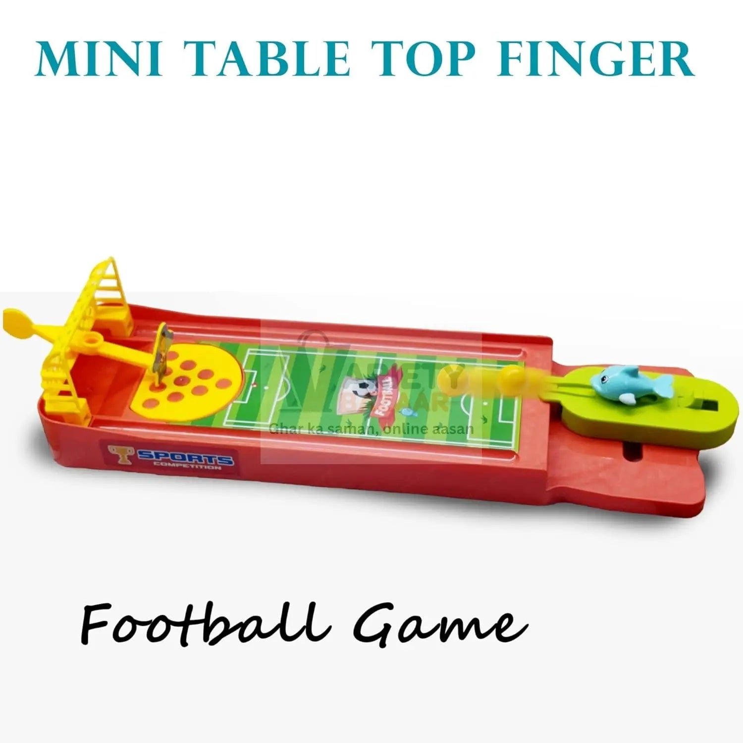 Mini Table Top Finger Football Game for Kids-Desktop Game for Kids & Adults, Fun Indoor Finger Bowling Game for Boys & Girls, Family Board Game Variety Bazaar
