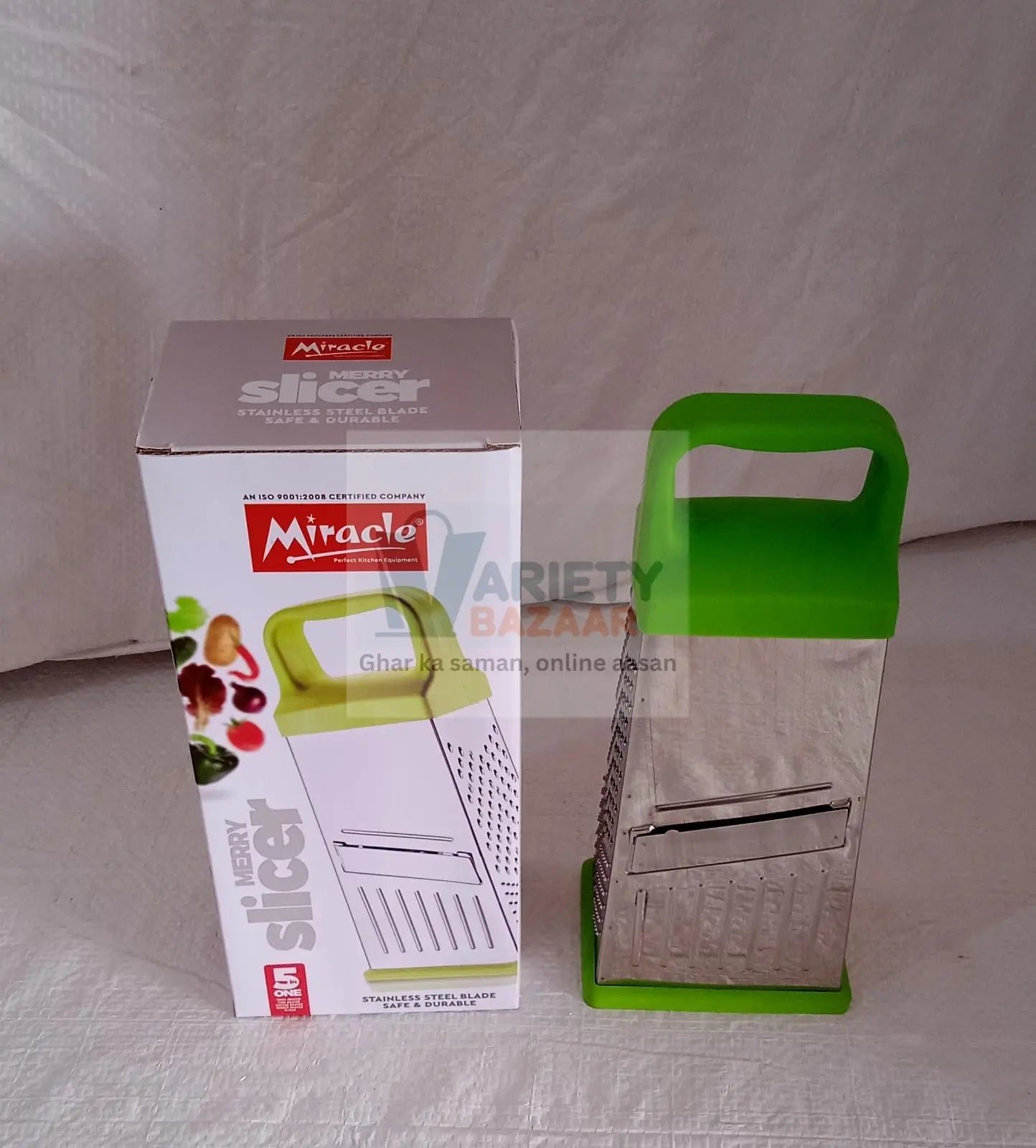 Miracle 5 In 1 Multifunctional Stainless Steel, Cheese Grater With Handle Stainless Steel Material Food Grater For Carrot, Cheese, Panner, Lemon or orange Peel and other Vegetable & Fruit   travel sahayak