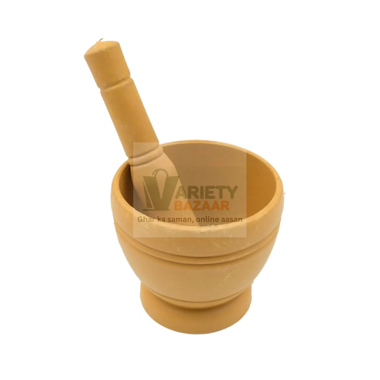 Mortar and Pestle Spice Grinder - Traditional Khalbatta for Kitchen Herb & Spice Preparation Variety Bazaar