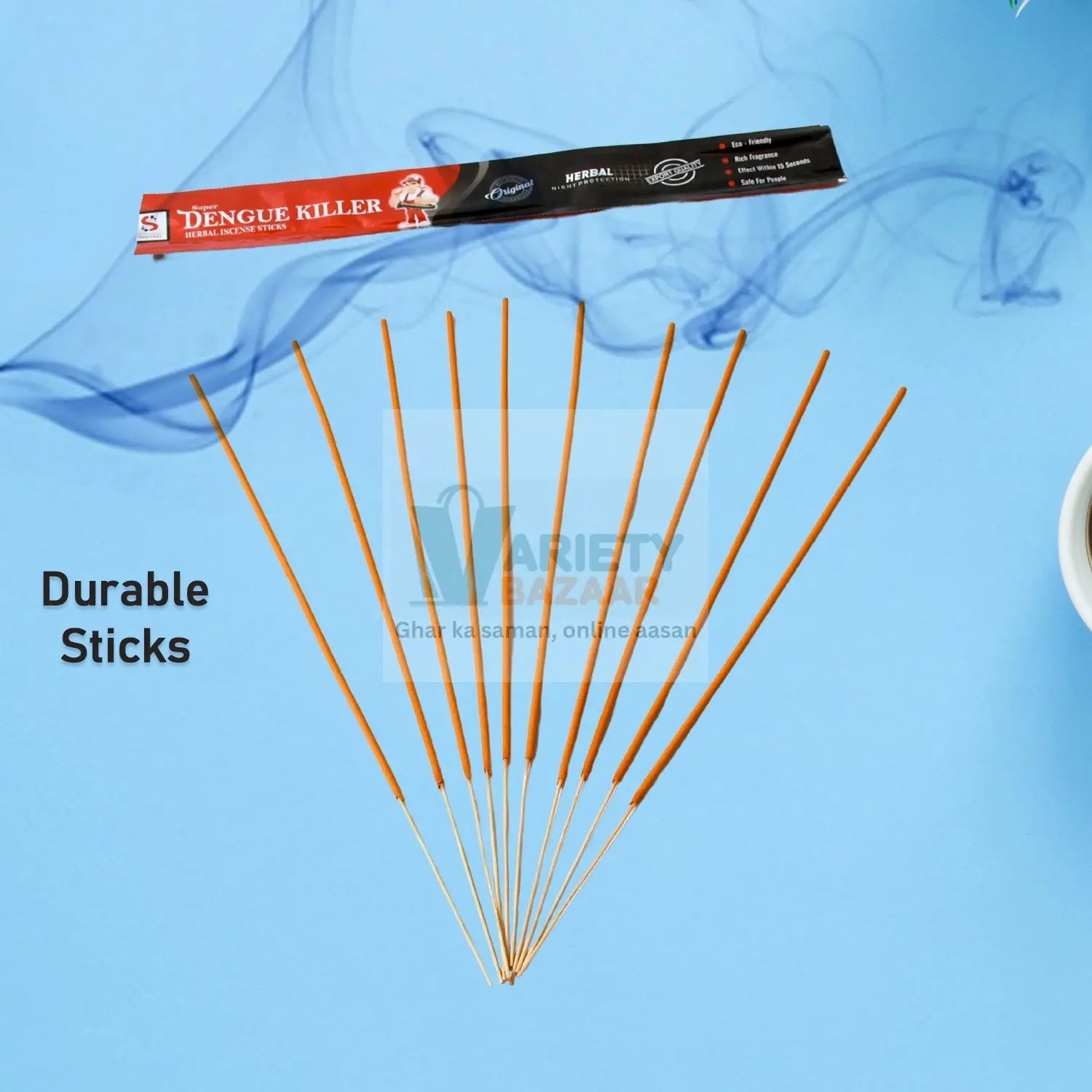 Mosquito Agarbatti Stick Herbal Mosquito Agarbatti  (1 Packet / 10 Sticks) (Incense Stick) Variety Bazaar