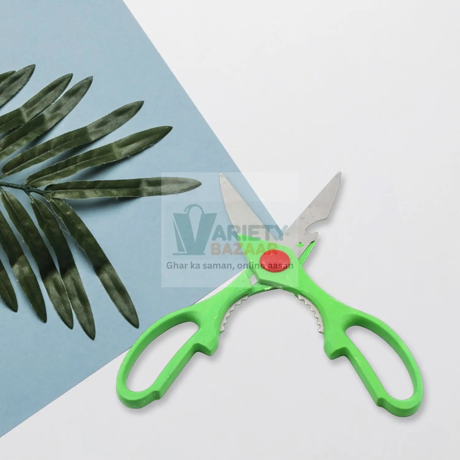 Multi-Function Kitchen Household for Vegetables, Fruit, Cheese & Meat Slices with Bottle Opener Stainless Steel Sea Food Scissor Travel Sahayak