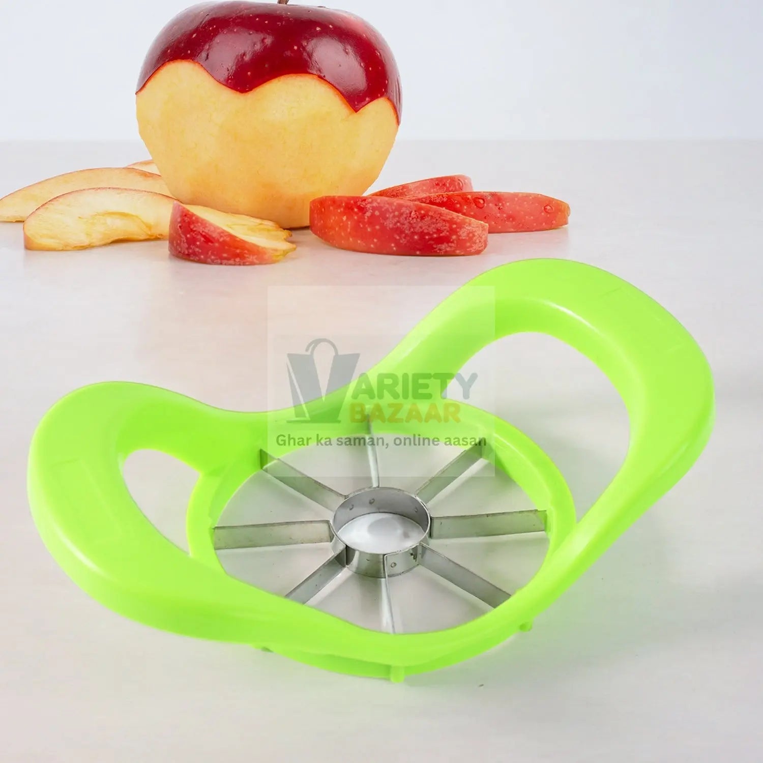 Multi Purpose Fruit Slicer Apple Cutter Regular With 8 Stainless Steel Blades Apple Slicer (1 Pc) Variety Bazaar