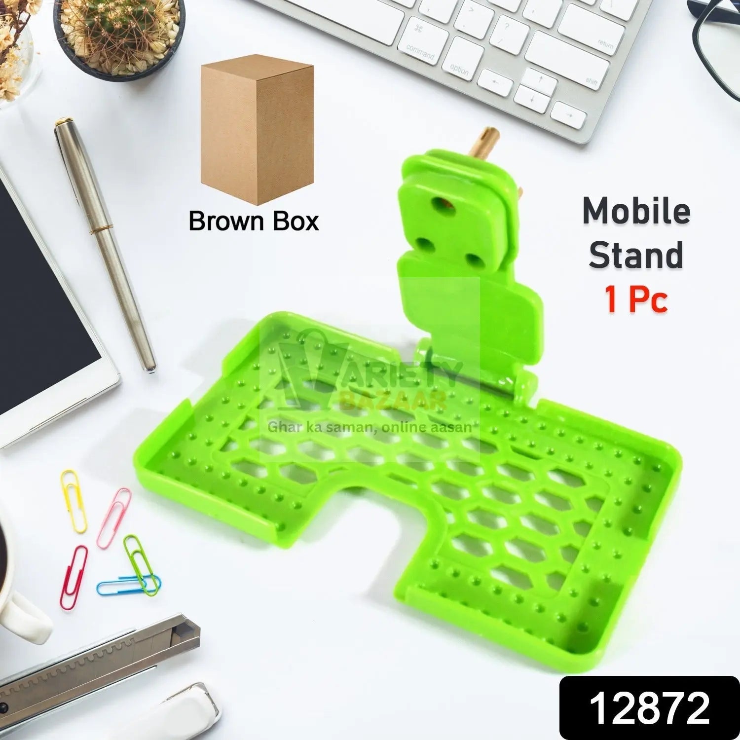 Multi-Purpose Wall Holder Stand for Charging Mobile, Just Fit in Socket and Hang (Mix Color / 1 pc) Variety Bazaar