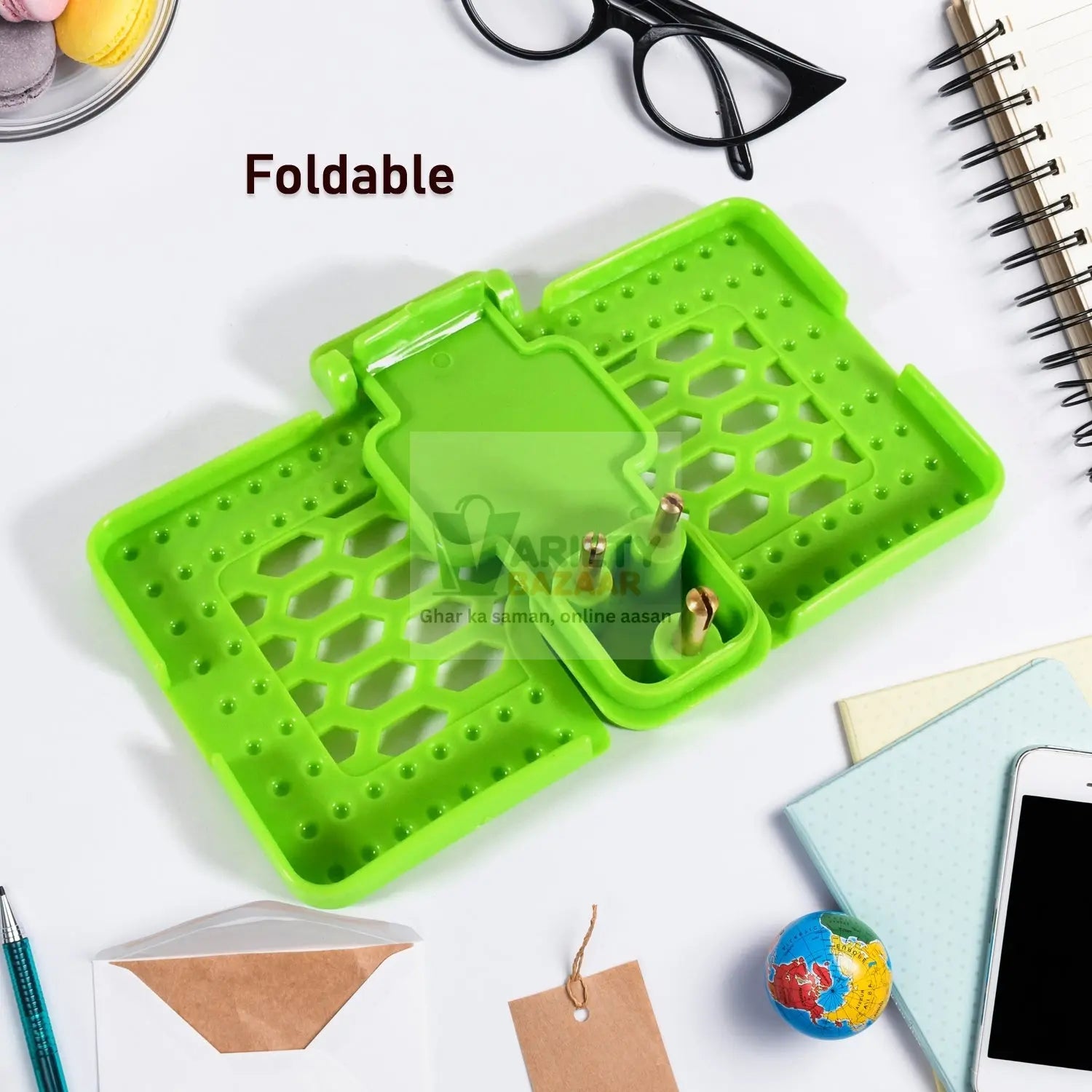 Multi-Purpose Wall Holder Stand for Charging Mobile, Just Fit in Socket and Hang (Mix Color / 1 pc) Variety Bazaar