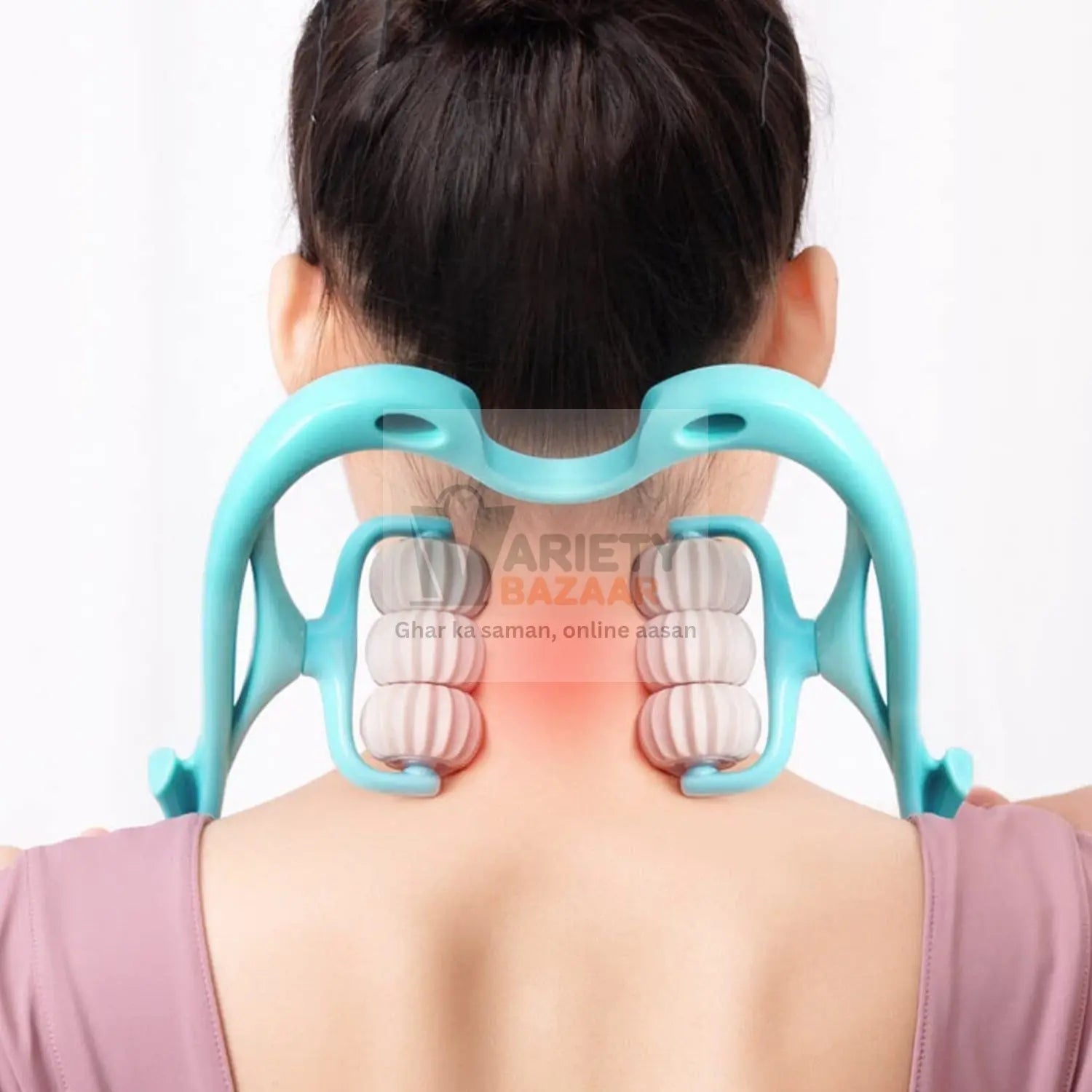 NECK SHOULDER MASSAGER, PORTABLE RELIEVING THE BACK FOR MEN RELIEVING THE WAIST WOMEN (1PC) Travel Sahayak