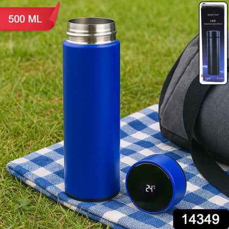 Blue Vacuum Insulated Water Bottle (1 Pc  500ml)