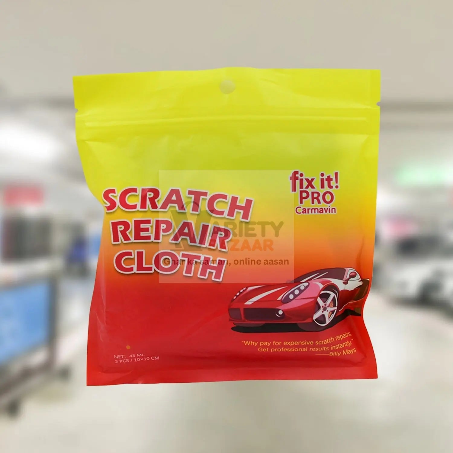 Nano Magic Car Scratch Remover Cloth, Multipurpose Scratch Repair Cloth, Cloth for Car Paint Scratch Repair, Easy to Repair Slight Scratches on the Surface Polishing Repeatable Use for All Kinds of Car (45 ML Repair Solution, 2 Gloves, 2 nano Cloth) Variety Bazaar