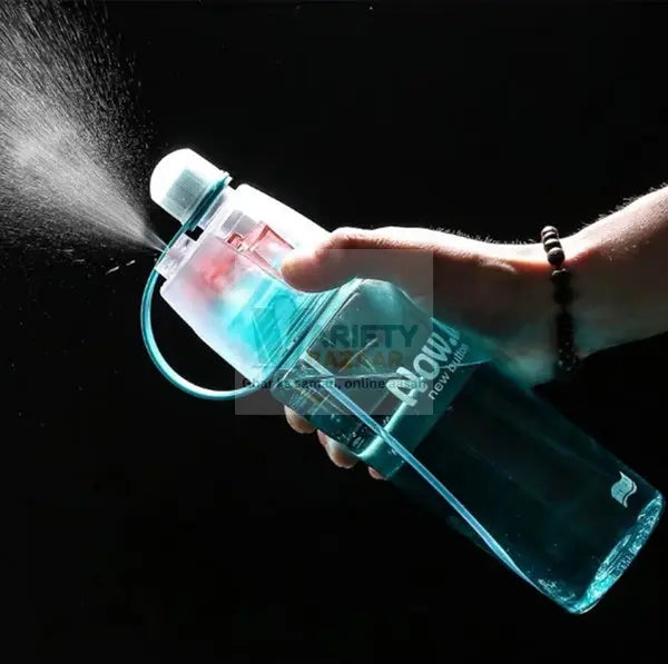 New Spray Portable Water Bottle (600ML) Variety Bazaar