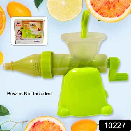 Manual Juicer Modern Plastic Fruit And Vegetable Juicer (1 Pc  Bowl Not Included)